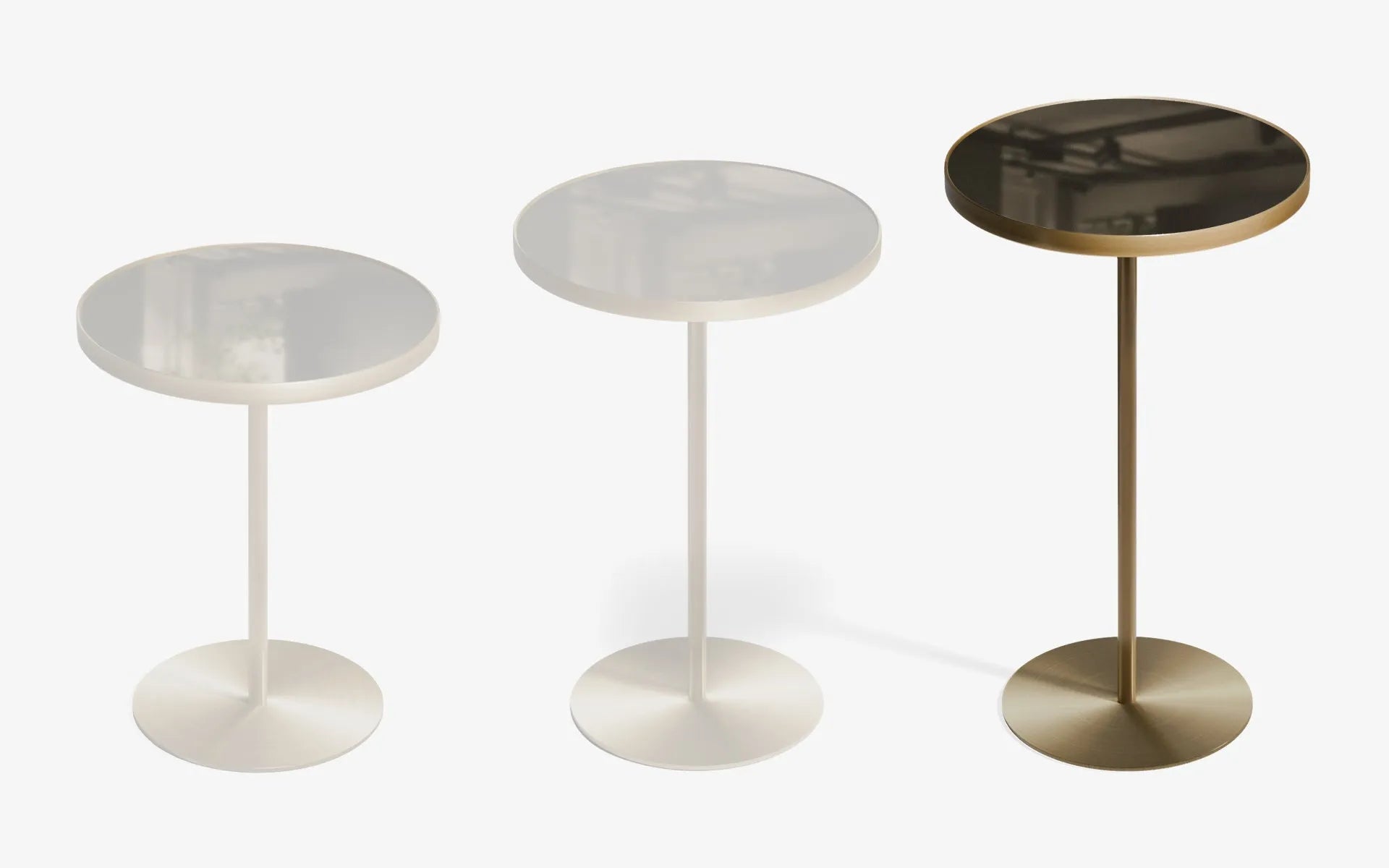 BASIC Self Yan Sehpa Bronz Ayna Pirinç Kaplama 60 cm | lagu