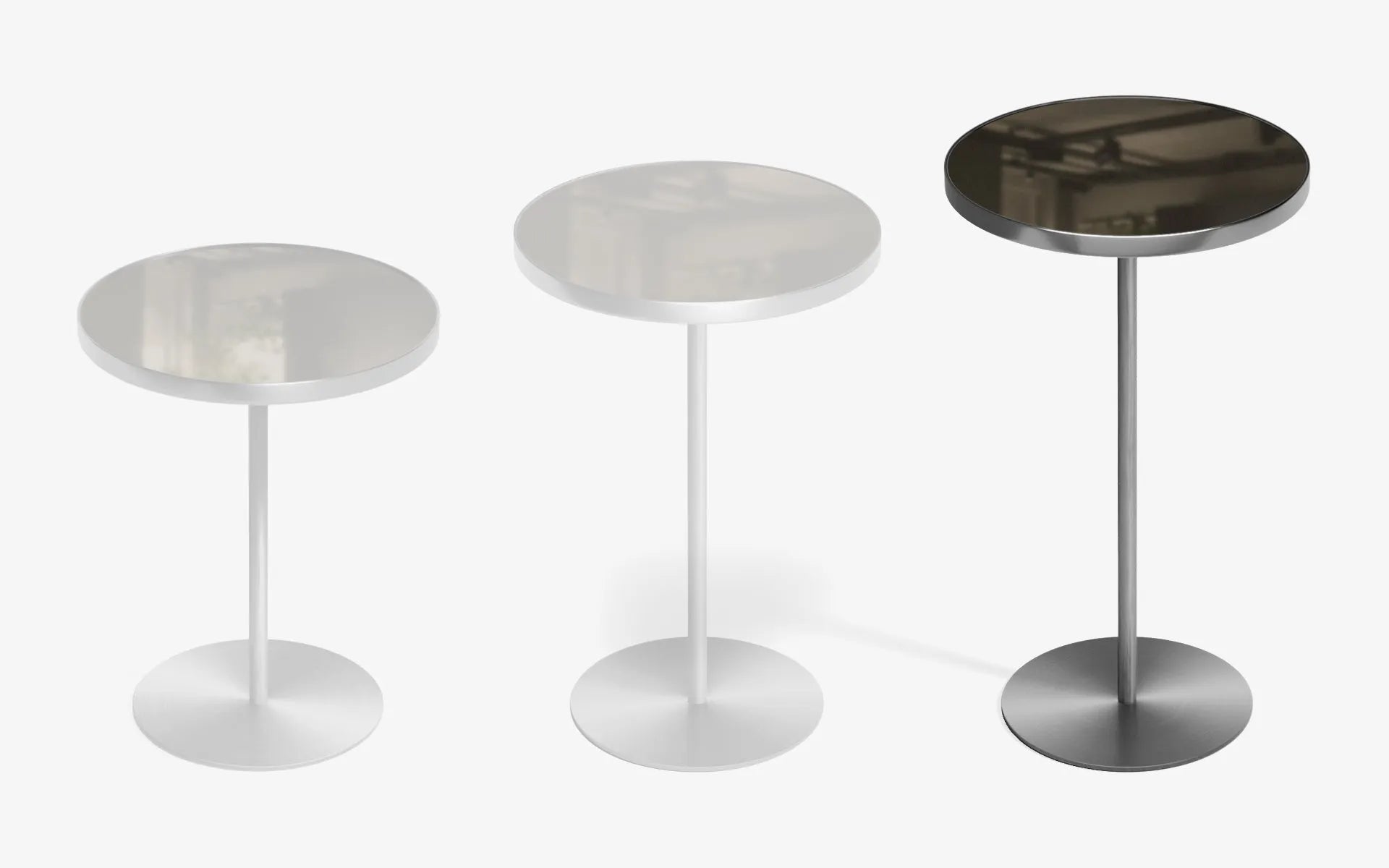 BASIC Self Yan Sehpa Bronz Ayna Satine Krom 60 cm | lagu