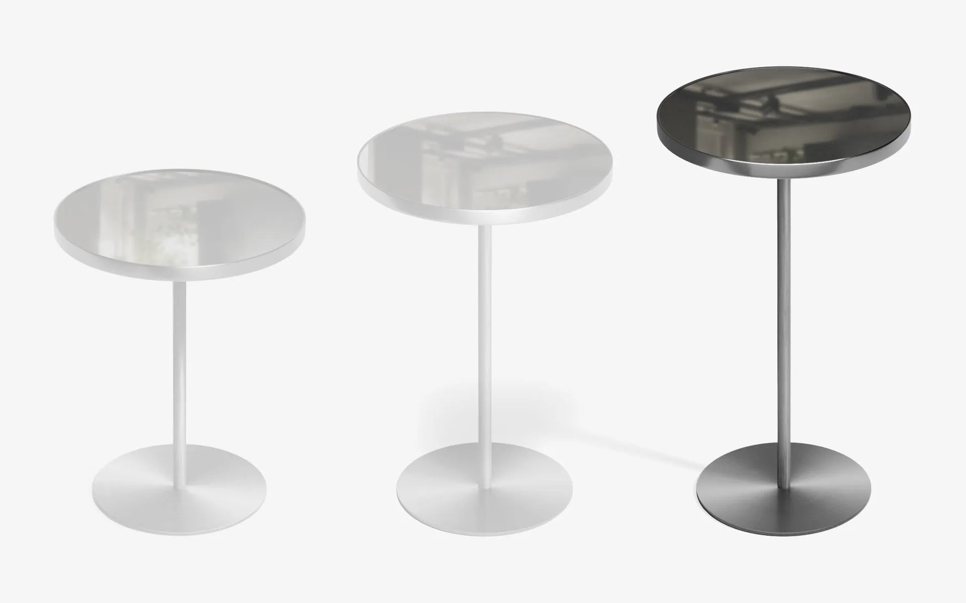 BASIC Self Yan Sehpa Clear Ayna Satine Krom 60 cm | lagu