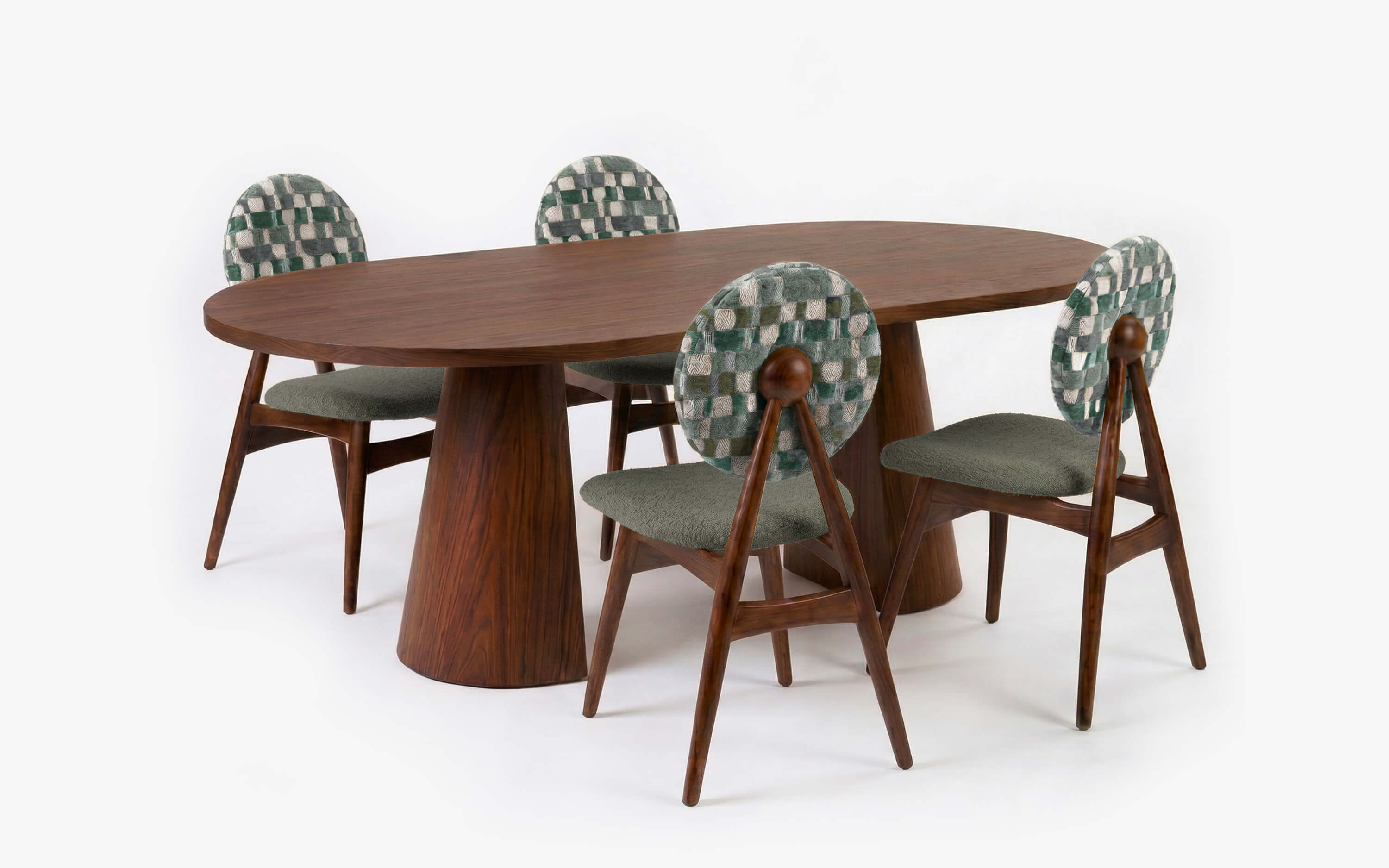 ENSO Yemek Masası Takımı Koyu Meşe | s e l e c t i o n