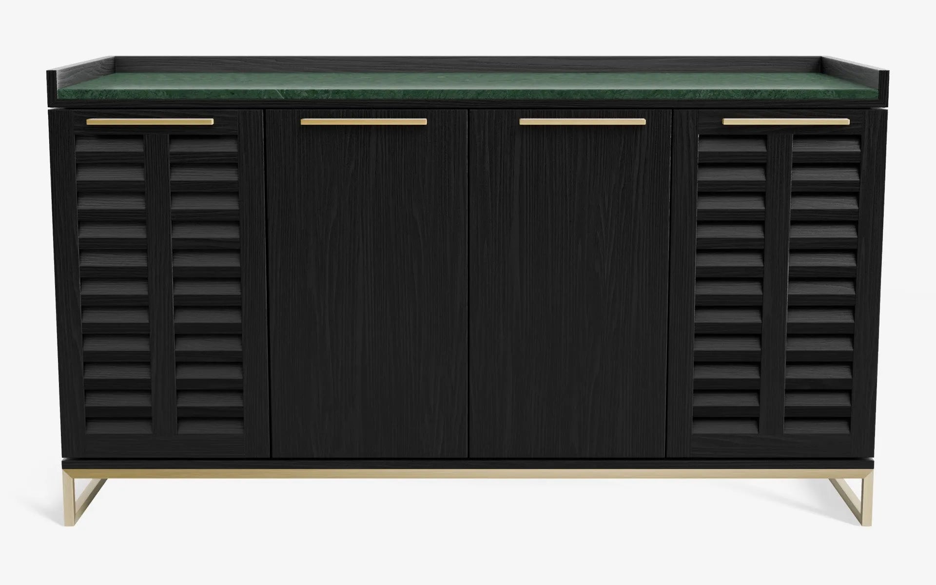 FAMED İçki Dolabı No:2 RAINFOREST Siyah Amerikan Cila Pirinç Kaplama | lagu