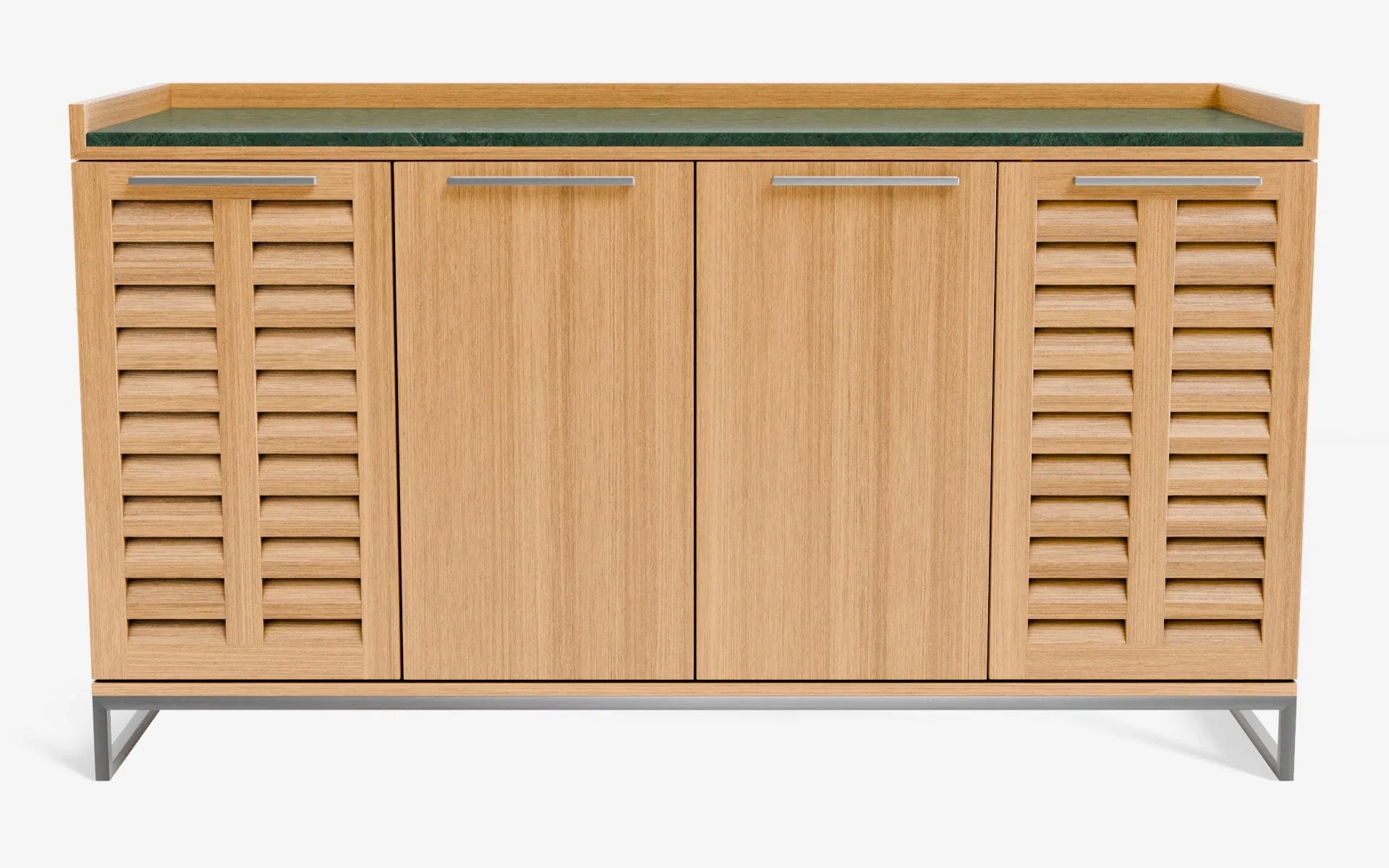 FAMED İçki Dolabı No:2 RAINFOREST Açık Meşe Kaplama Satine Krom | lagu