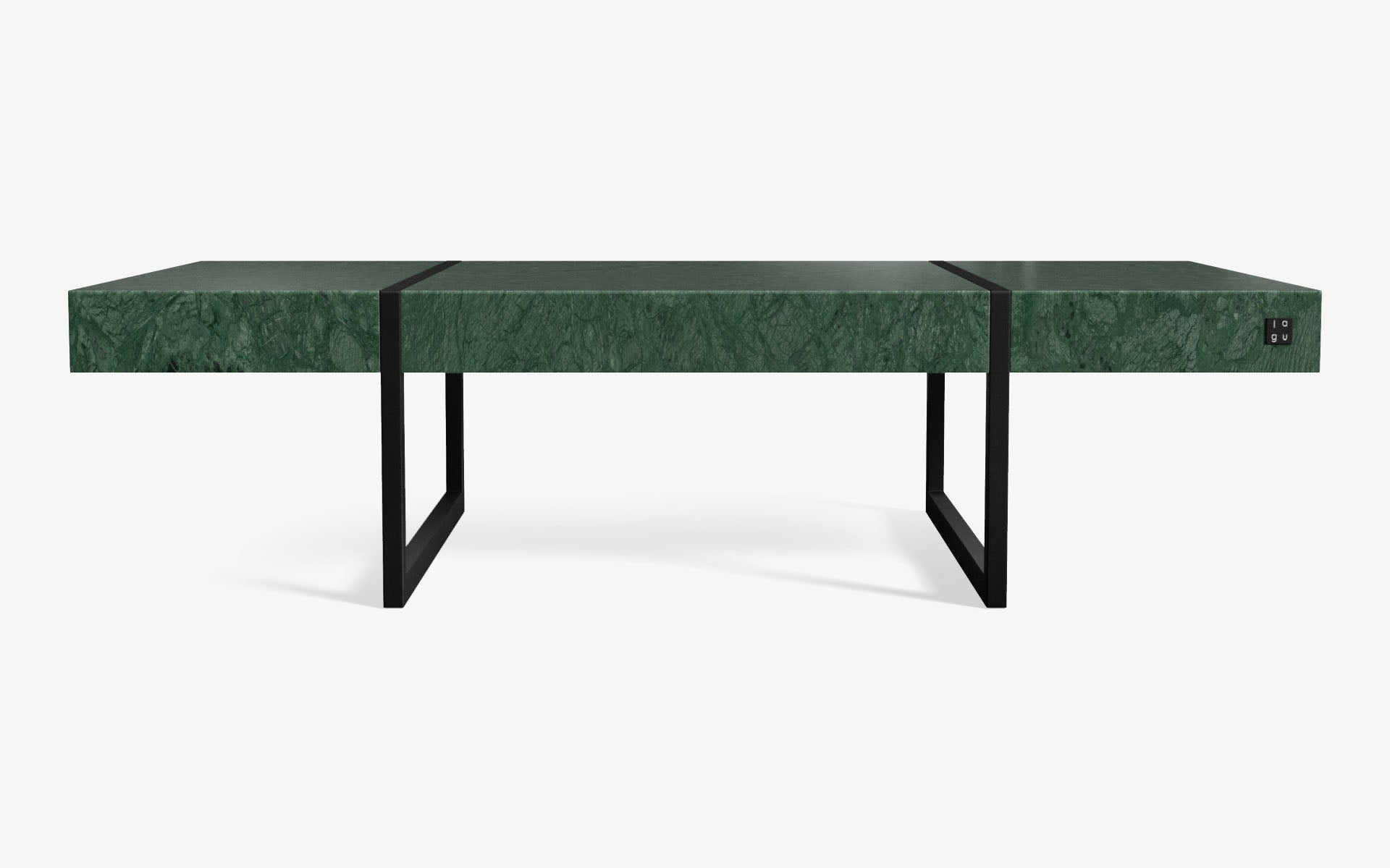 FAMED Orta Sehpa Mermer Tablalı RAINFOREST Gofrato Siyah Küçük | lagu