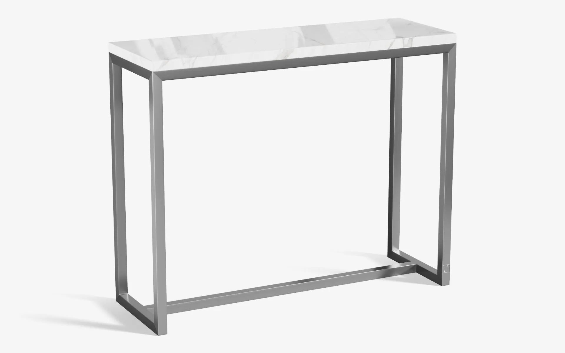 FAMED Uzun Yan Sehpa CARRARA WHITE Satine Krom | lagu