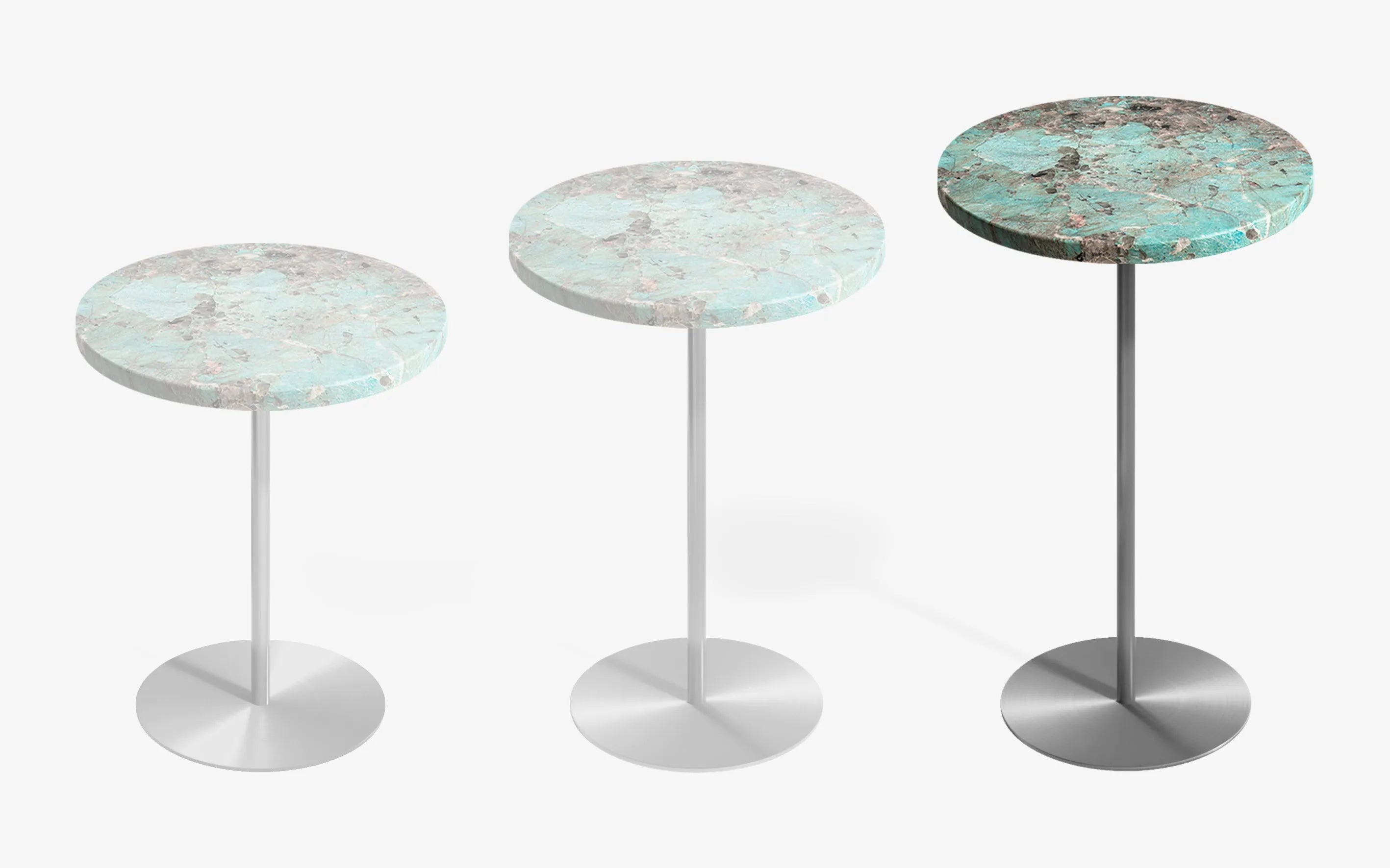 BASIC Yan Sehpa Limited Edition Amazonite Satine Krom 60 cm | lagu