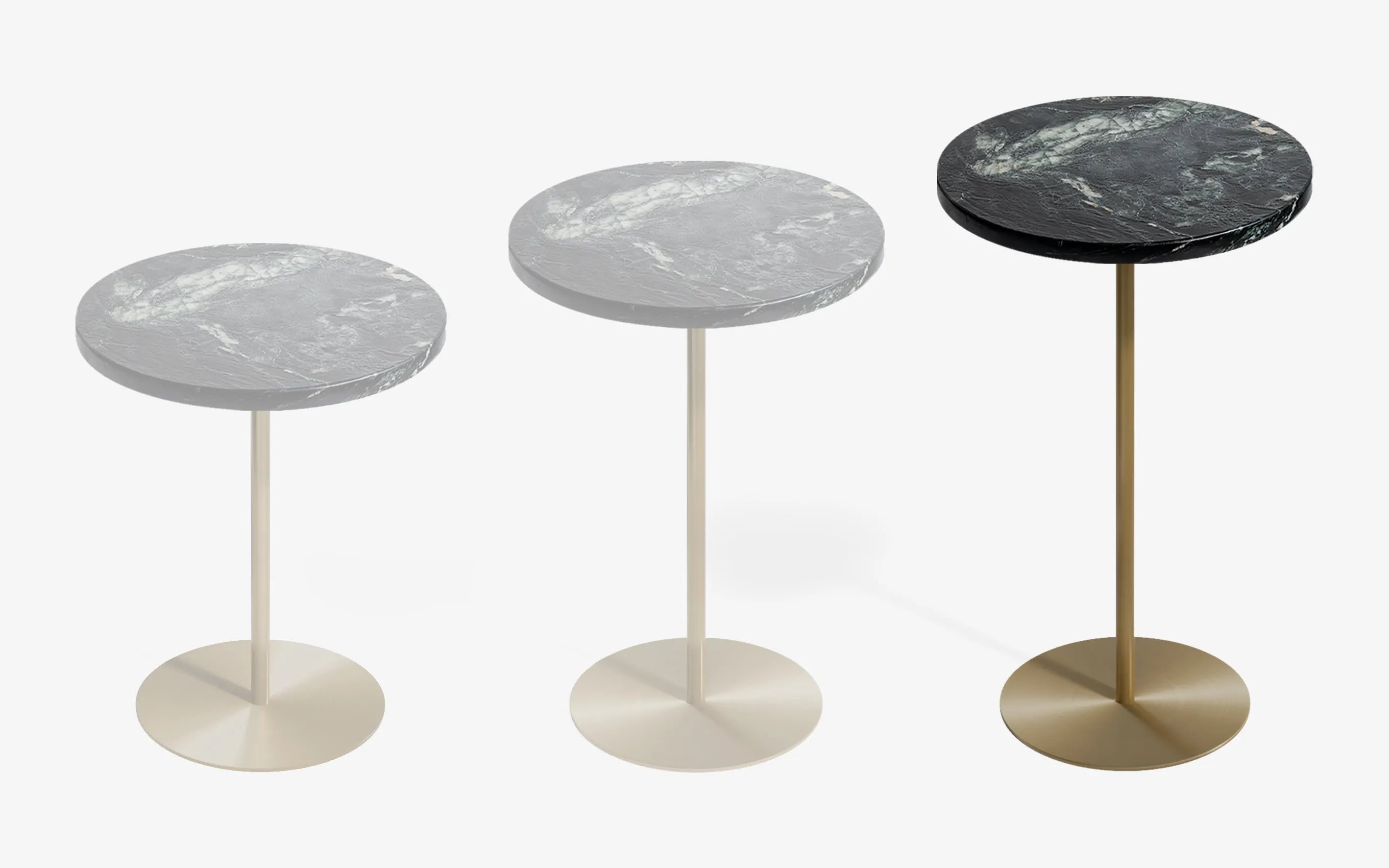 BASIC Yan Sehpa Limited Edition Cipollino Pirinç Kaplama 60 cm | lagu