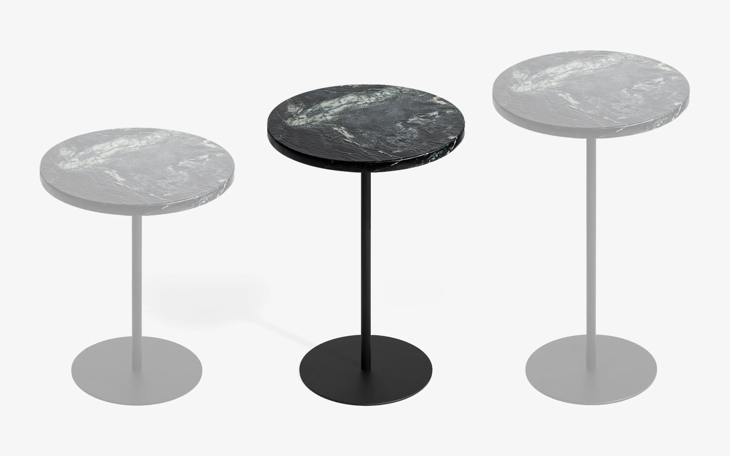 BASIC Yan Sehpa Limited Edition Cipollino Gofrato Siyah 52 cm | lagu