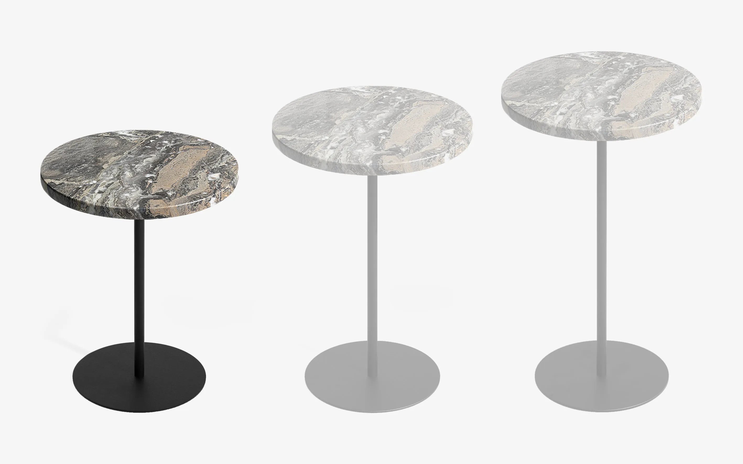 BASIC Yan Sehpa Limited Edition Grigio Caremel Gofrato Siyah 44 cm | lagu