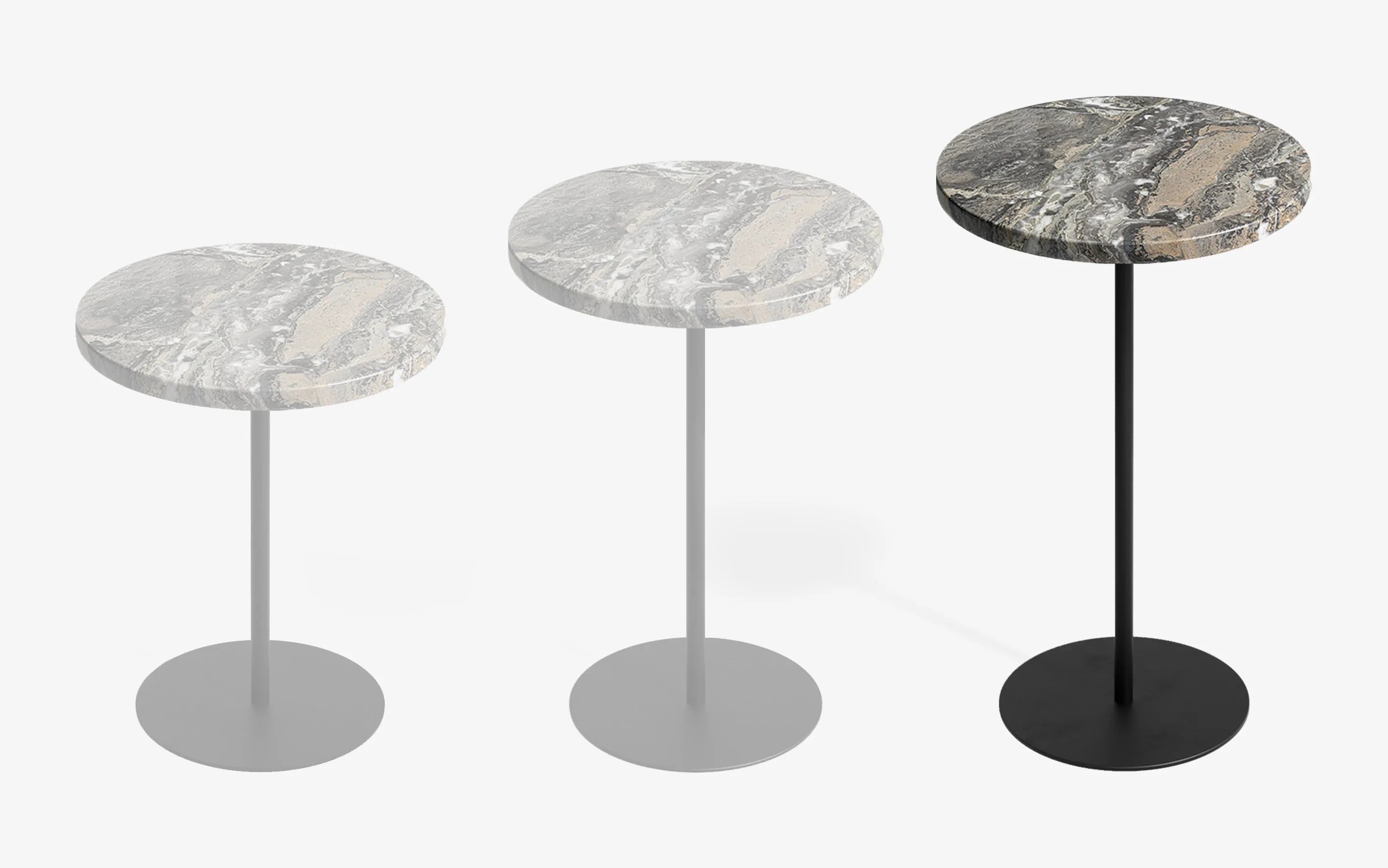 BASIC Yan Sehpa Limited Edition Grigio Caremel Gofrato Siyah 60 cm | lagu