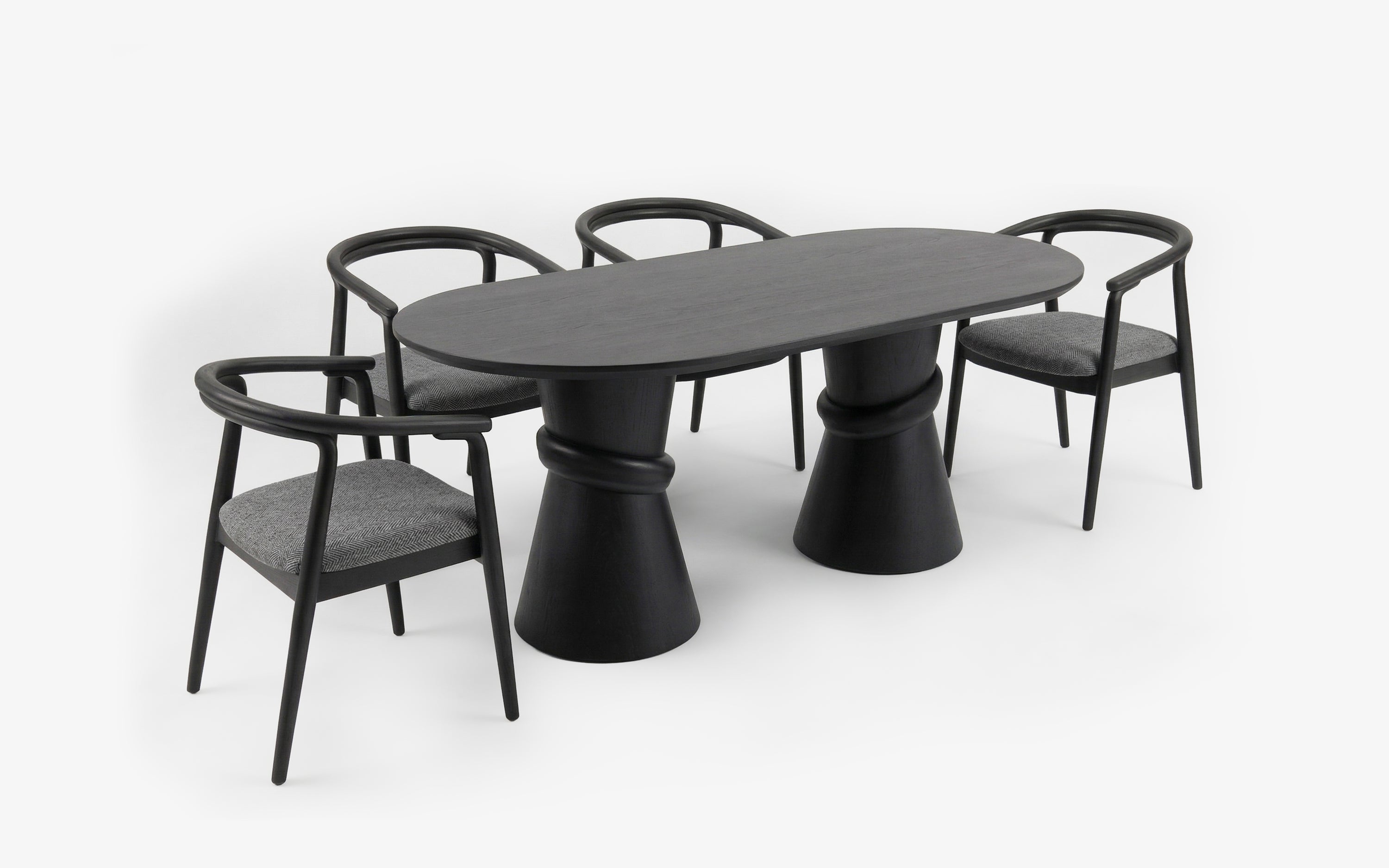NIWA Yemek Masası Takımı Siyah | s e l e c t i o n