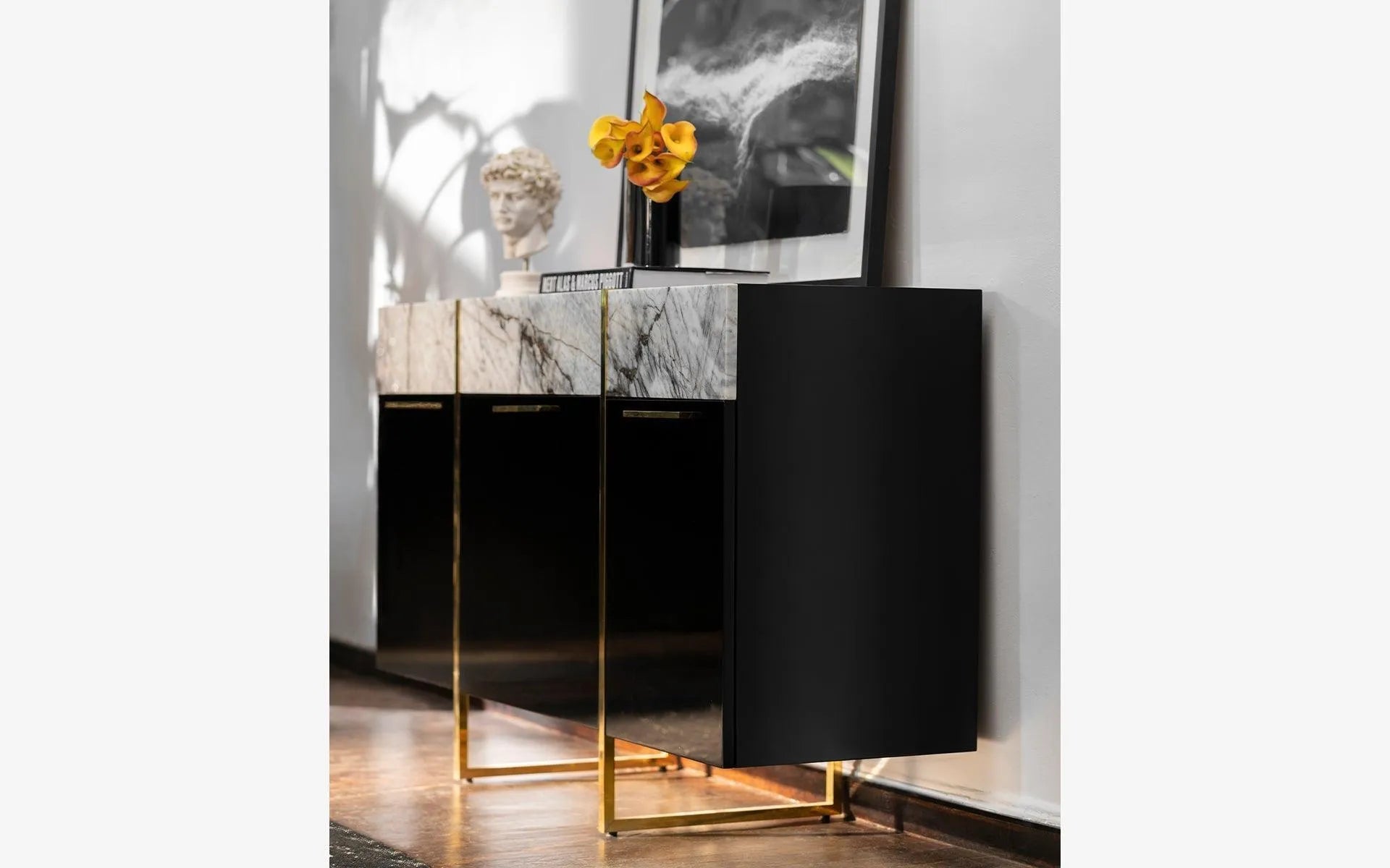 FAMED Konsol No:3 Carrara White | lagu