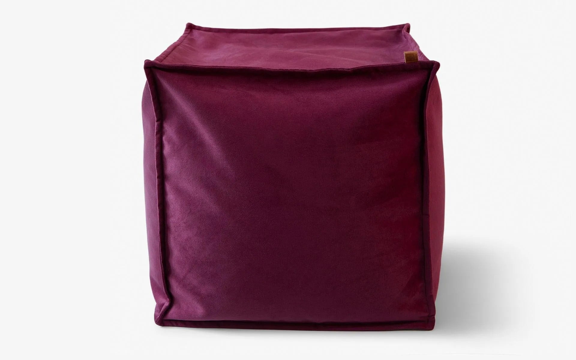 Natur Puf Bordo - lagu.shop - Puf
