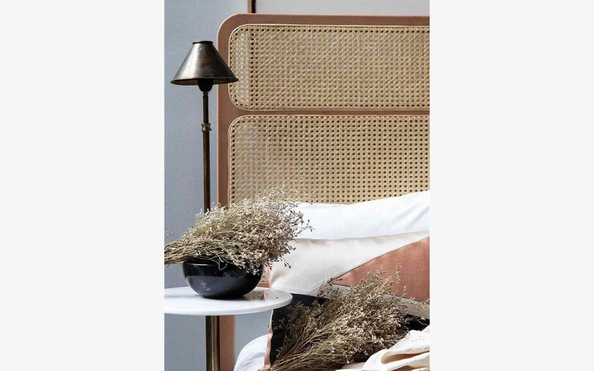 Natur Yatak Başlığı Bölmeli Hazeran | lagu