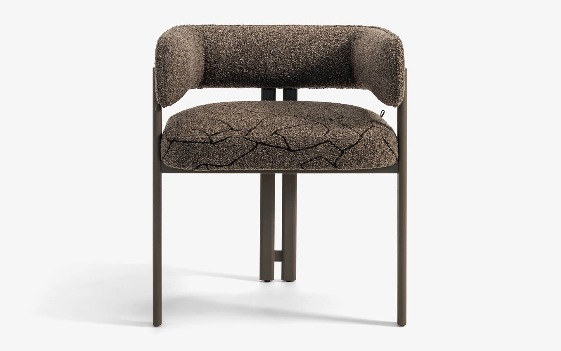 SUİ Sandalye Kahverengi Desenli Bej Gri | lagu