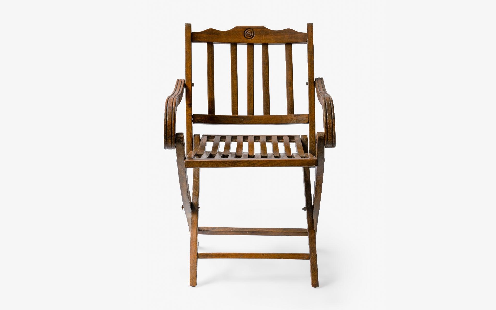 Vintage Katlanır Ahşap Bahçe Sandalyesi - lagu.shop - Sandalye