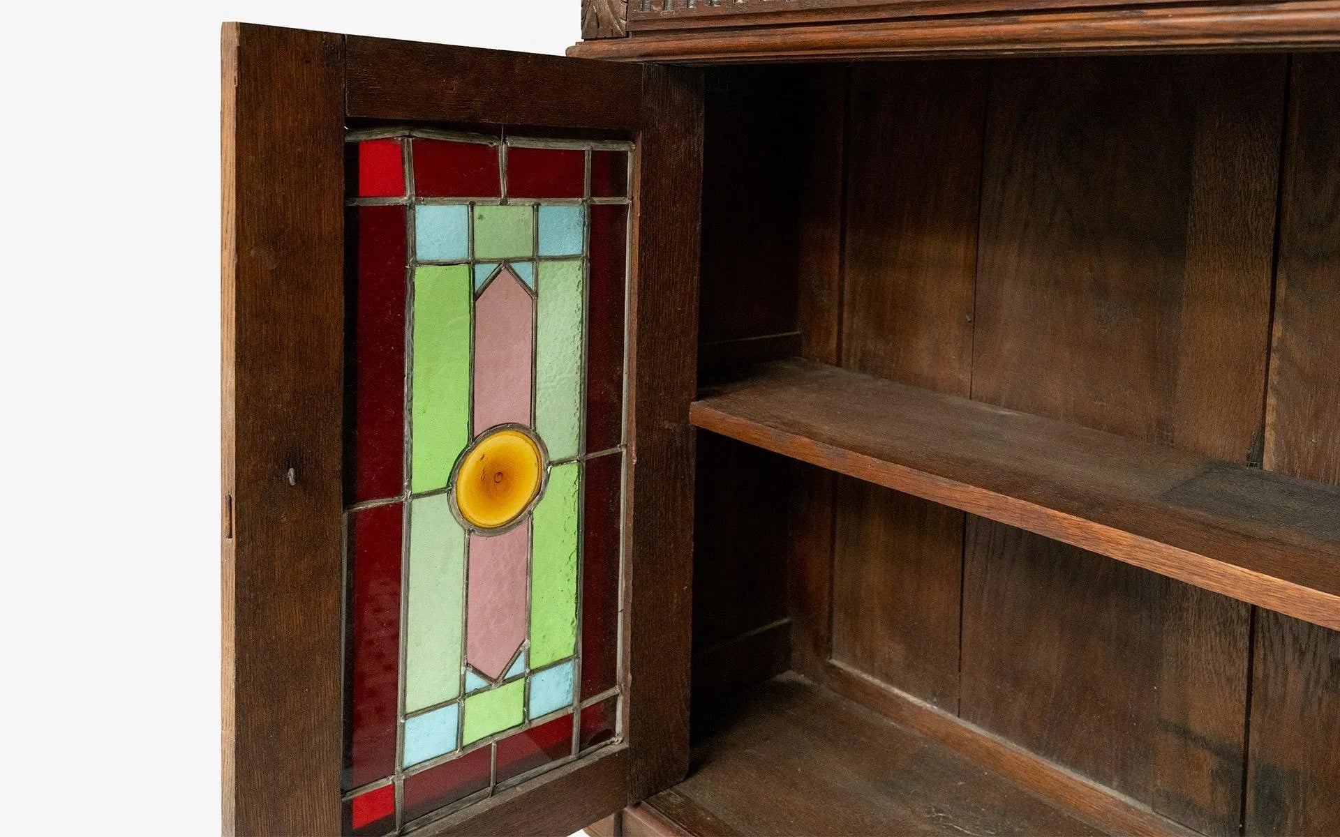 Vitray Camlı Vintage Ahşap Büfe - lagu.shop - Büfe