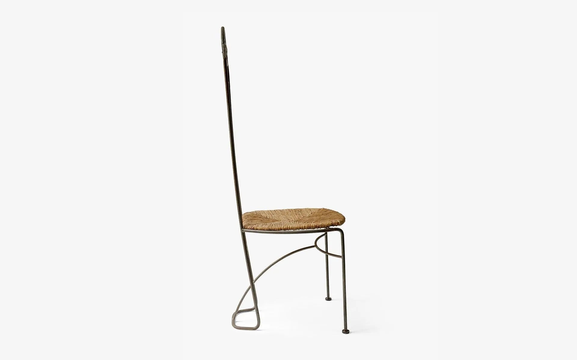 Yüksek Sırtlı Metal Hasırlı Sandalye 2'li Set - lagu.shop - Sandalye