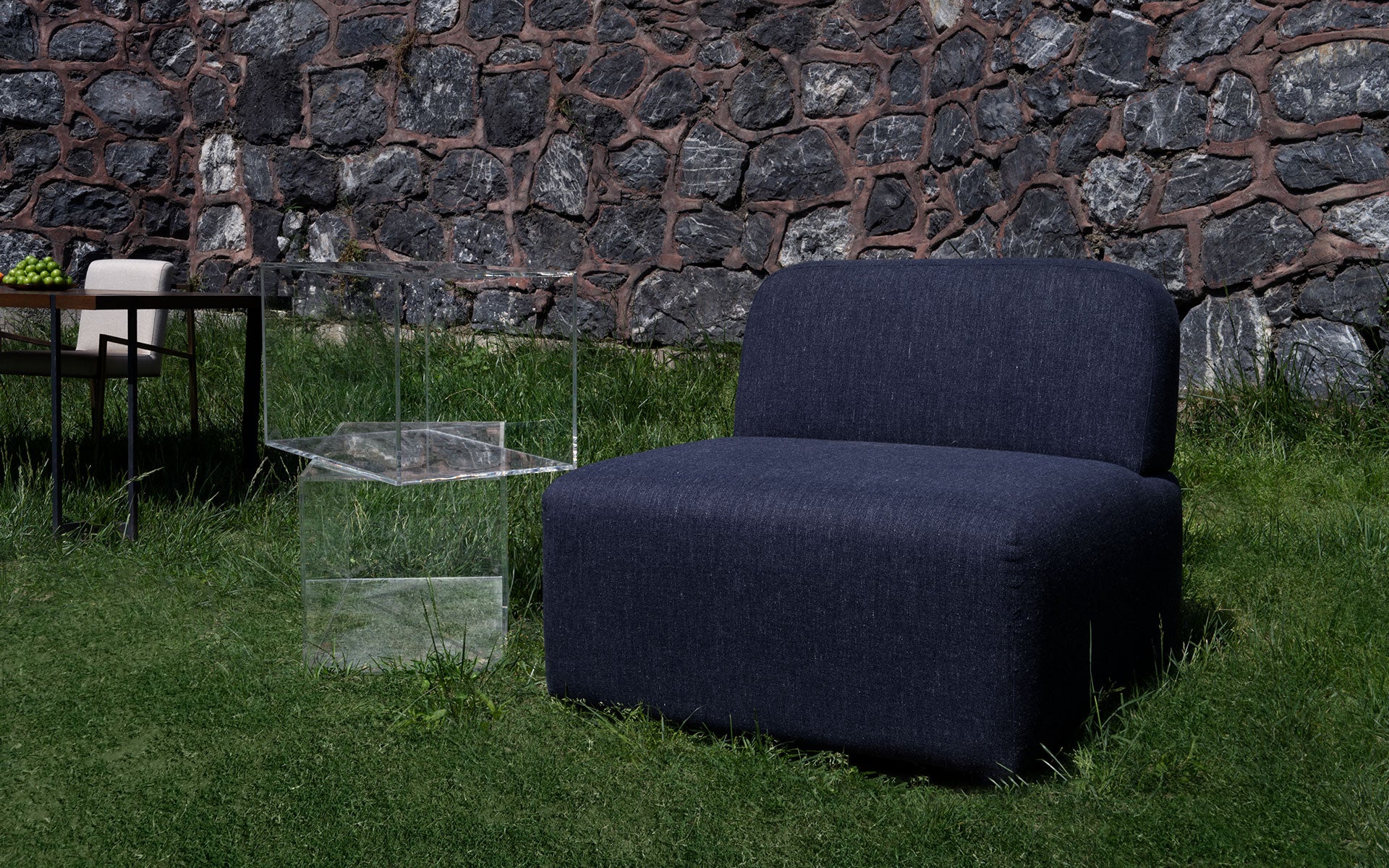 #Kumaş_Mavi Keten Dokulu