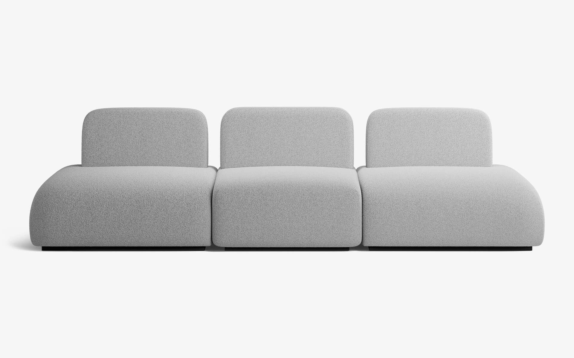 DOTTIE Modüler Üçlü Kanepe Açık Gri Buklet | lagu