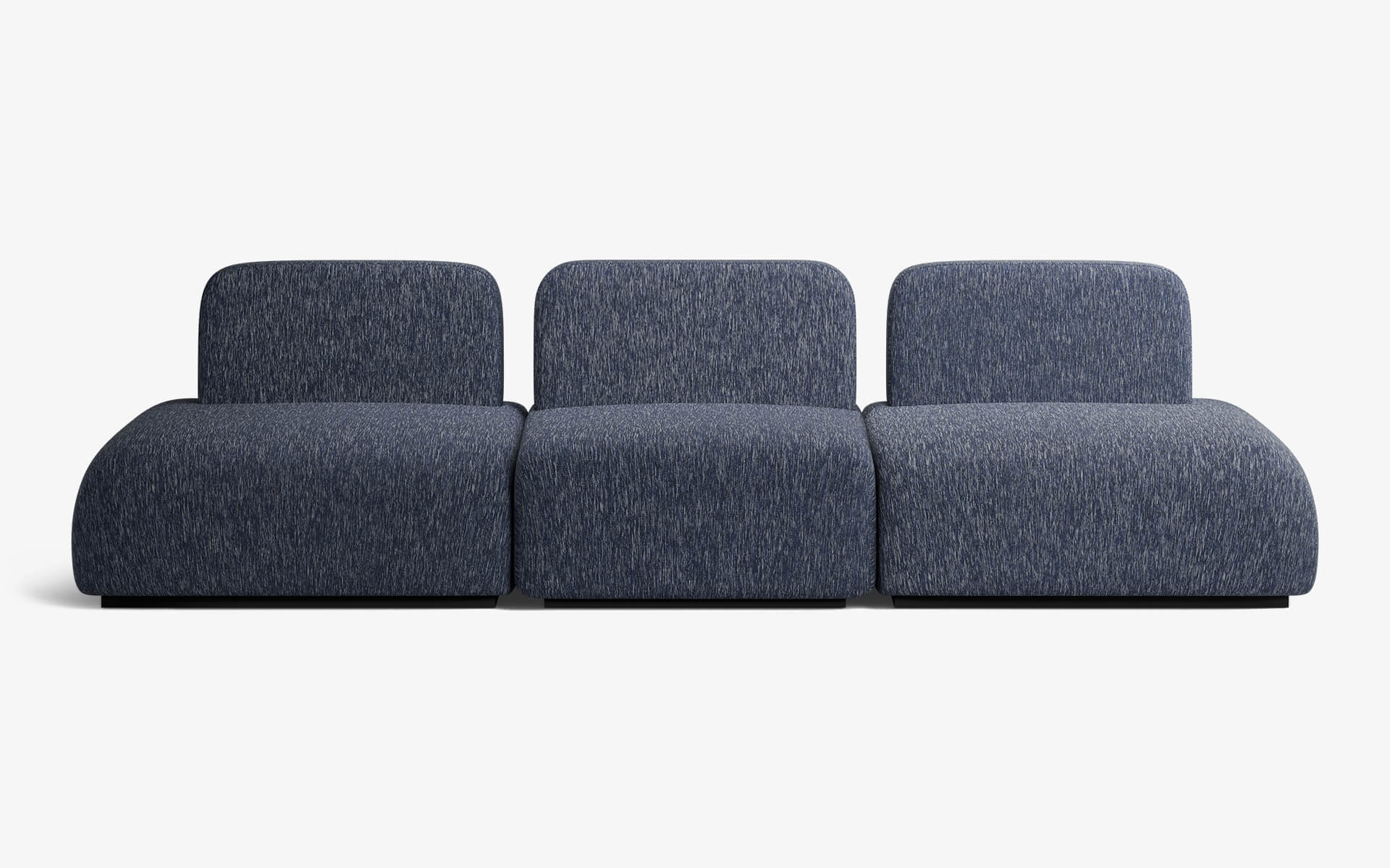 DOTTIE Modüler Üçlü Kanepe Mavi Keten Dokulu | lagu