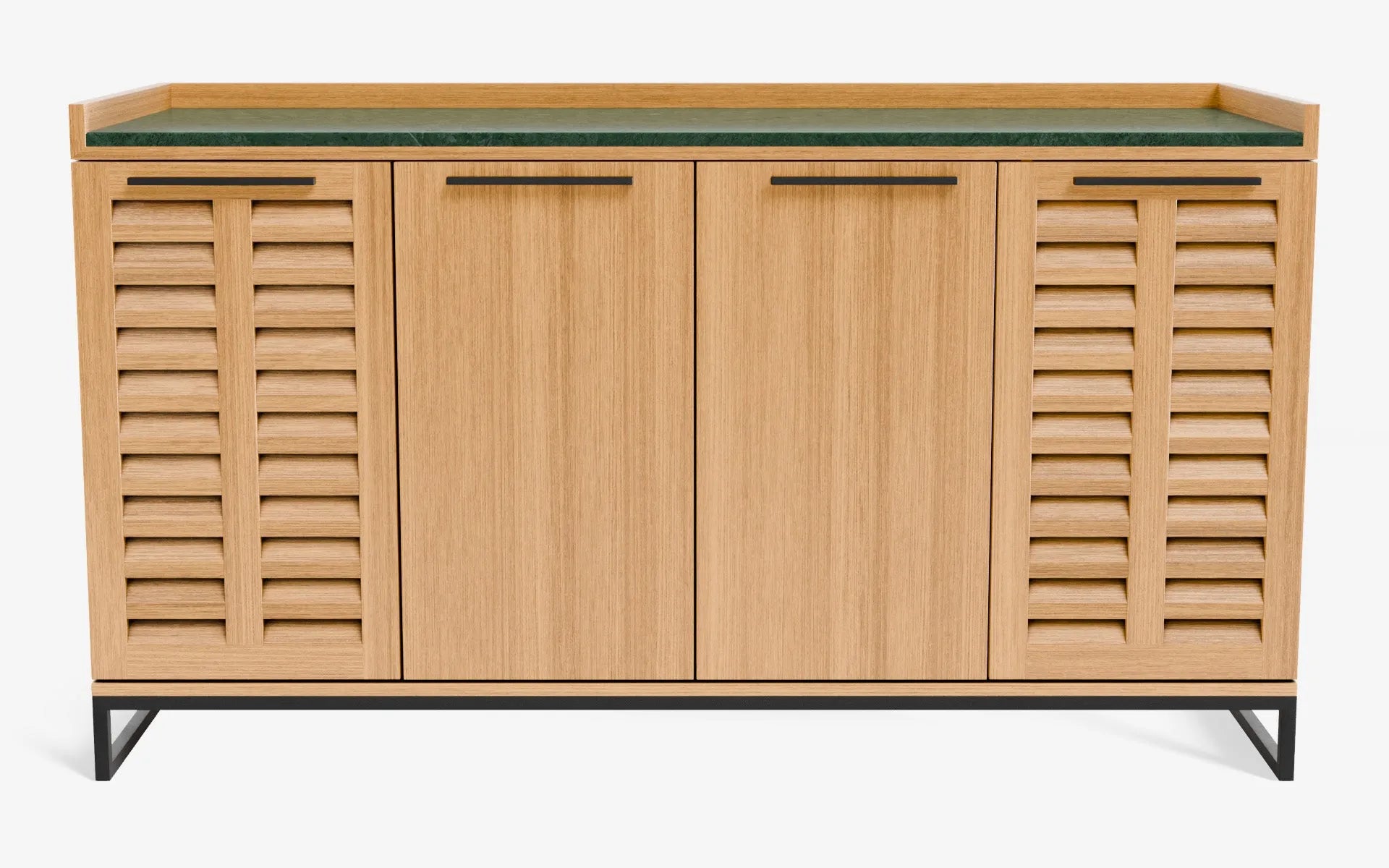 FAMED İçki Dolabı No:2 RAINFOREST Açık Meşe Kaplama Gofrato Siyah | lagu