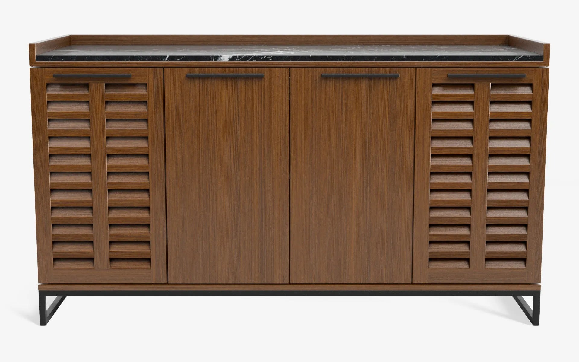 FAMED İçki Dolabı No:2 ALEXANDER BLACK Koyu Meşe Kaplama Gofrato Siyah | lagu