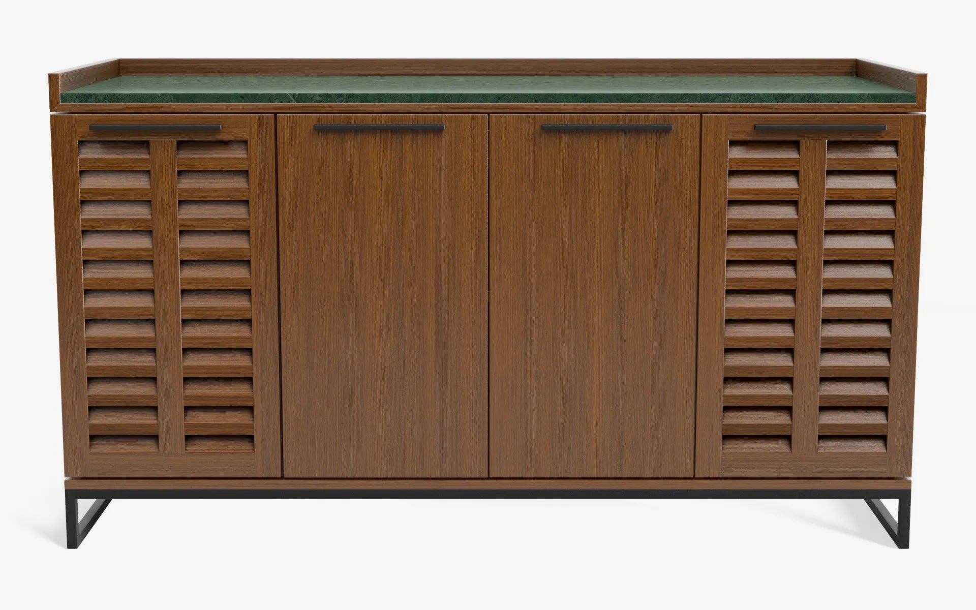 FAMED İçki Dolabı No:2 RAINFOREST Koyu Meşe Kaplama Gofrato Siyah | lagu