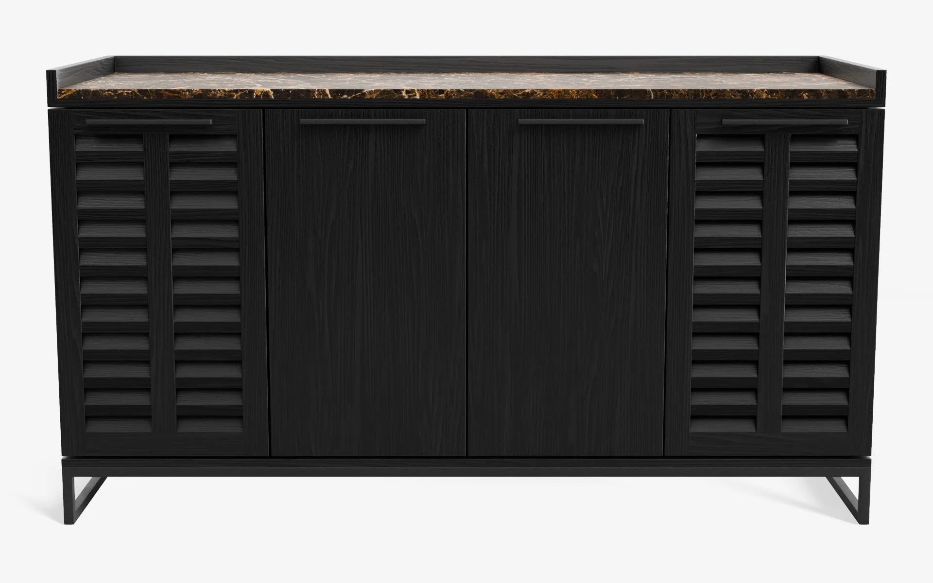 FAMED İçki Dolabı No:2 EMPERADOR DARK Siyah Amerikan Cila Gofrato Siyah | lagu