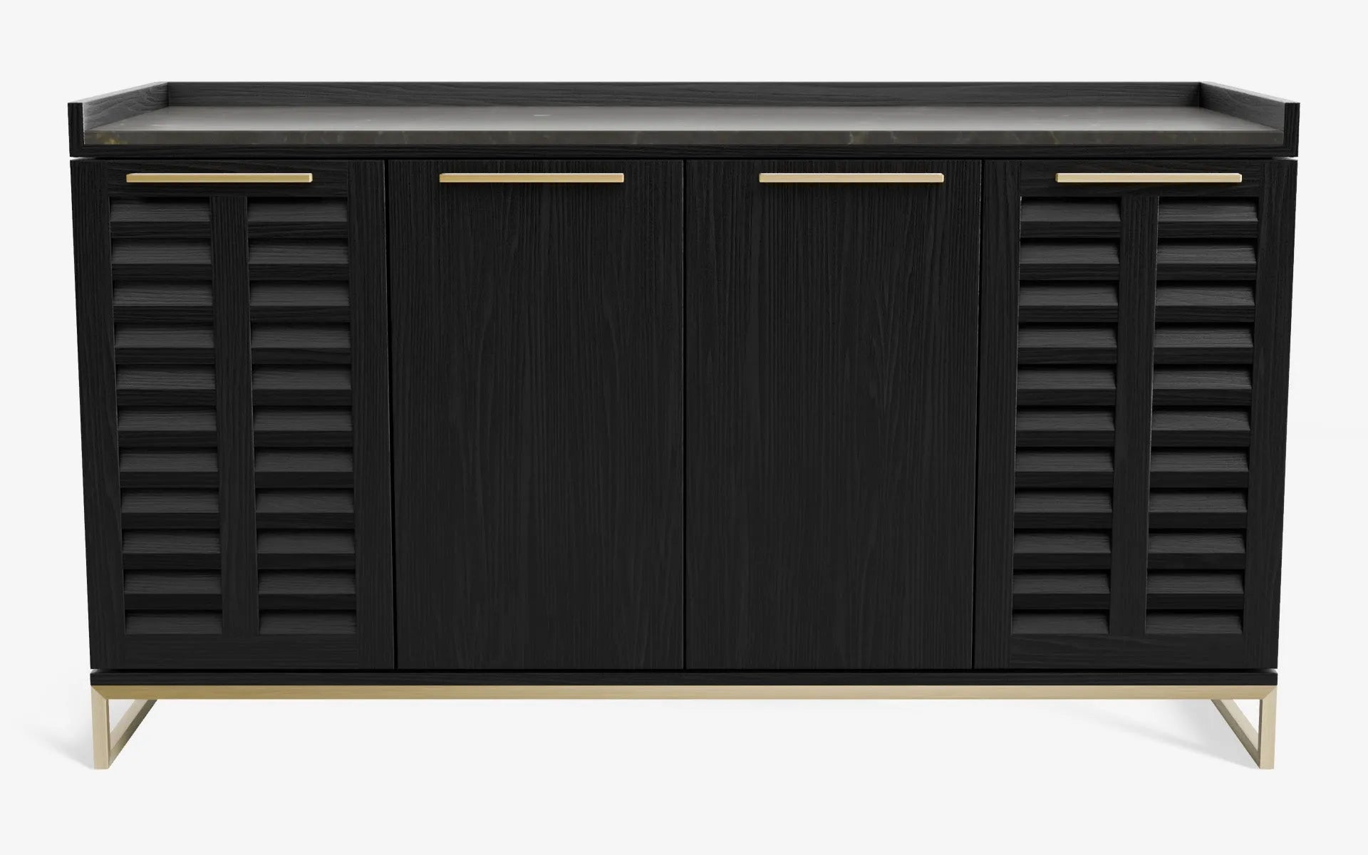 FAMED İçki Dolabı No:2 OLIVE MAROON Siyah Amerikan Cila Pirinç Kaplama | lagu