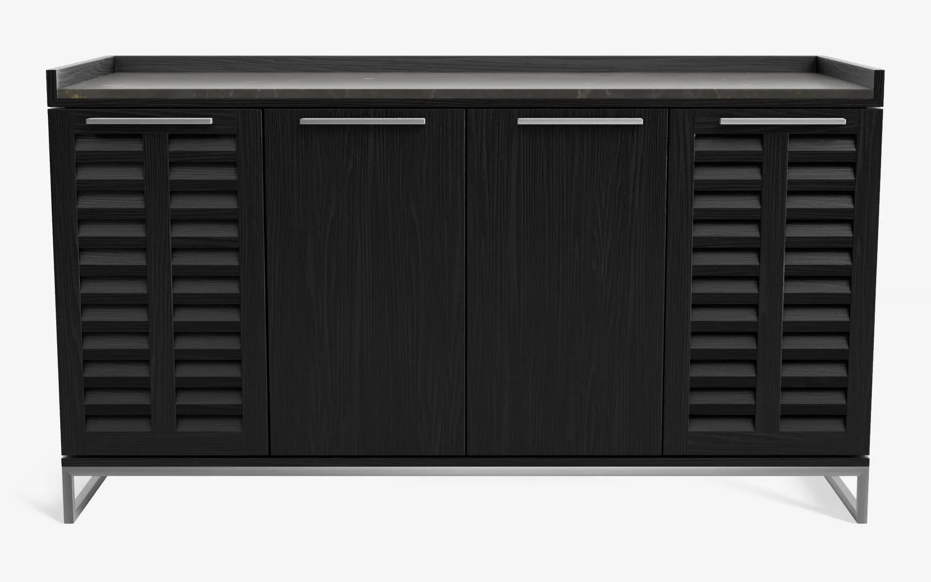 FAMED İçki Dolabı No:2 OLIVE MAROON Siyah Amerikan Cila Satine Krom | lagu