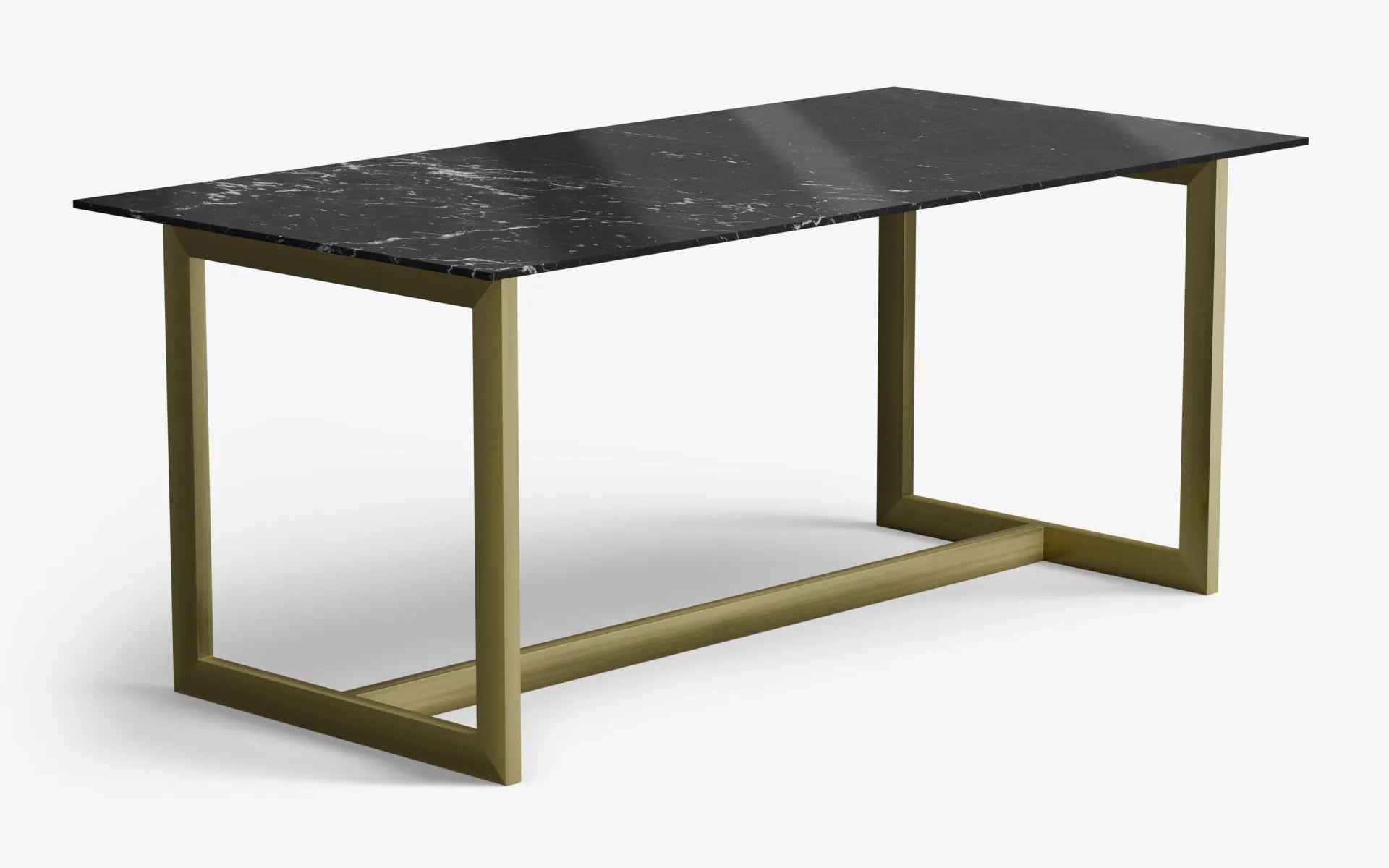 FAMED Masa ALEXANDER BLACK Pirinç Kaplama | lagu