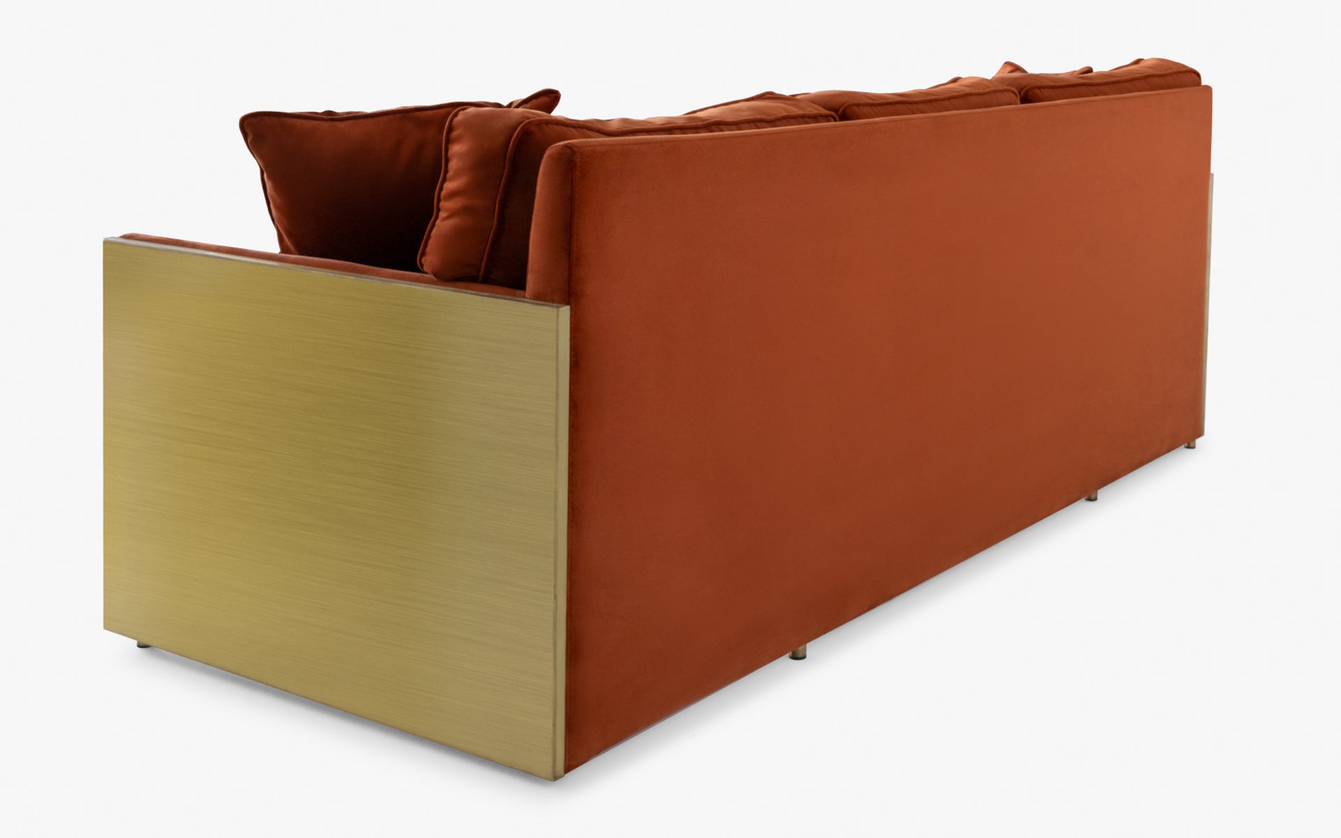 Famed Three Seater Sofa Orange