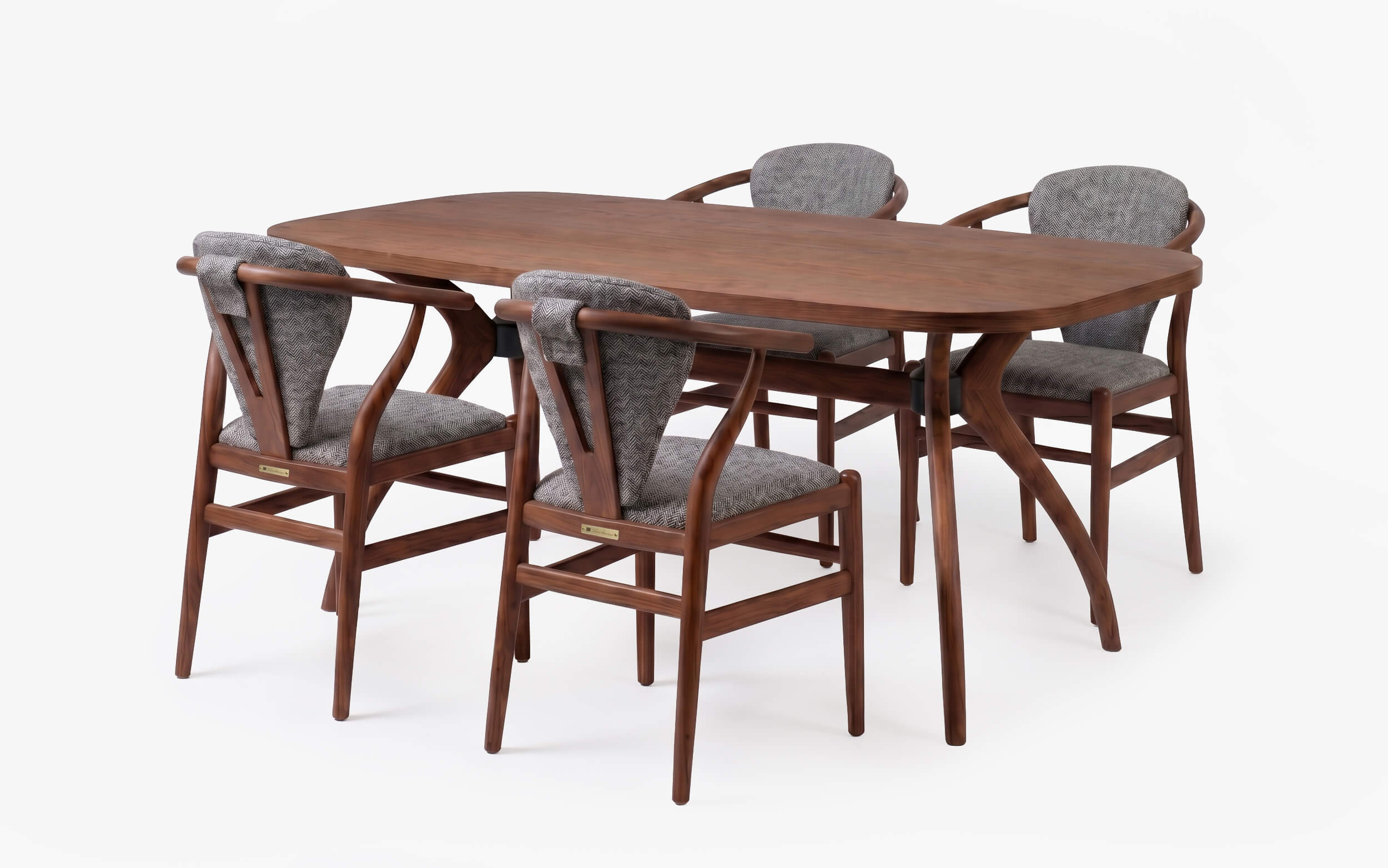 KİNU Yemek Masası Takımı Koyu Meşe | s e l e c t i o n