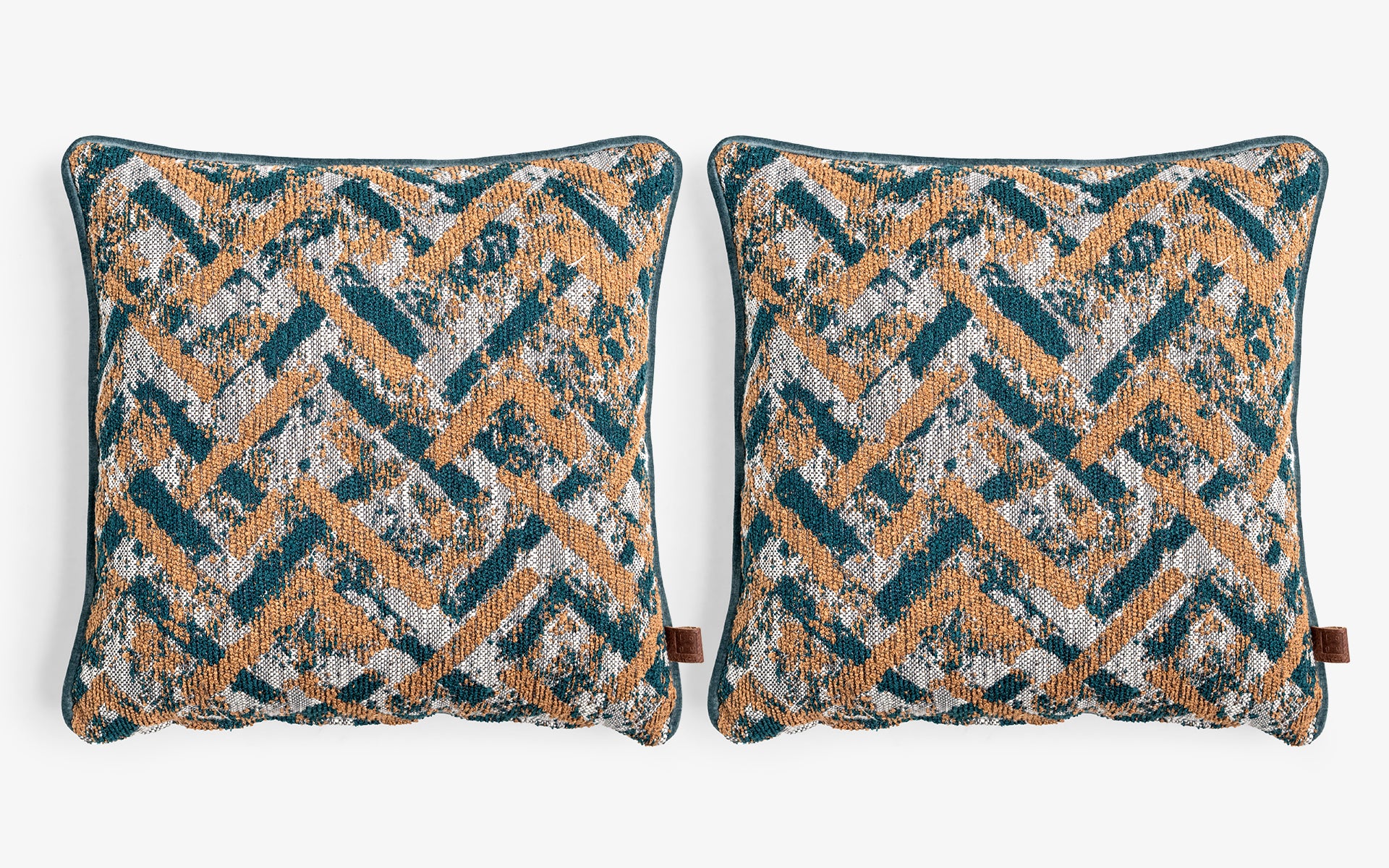 Square Patterned Throw Pillow Set of 2