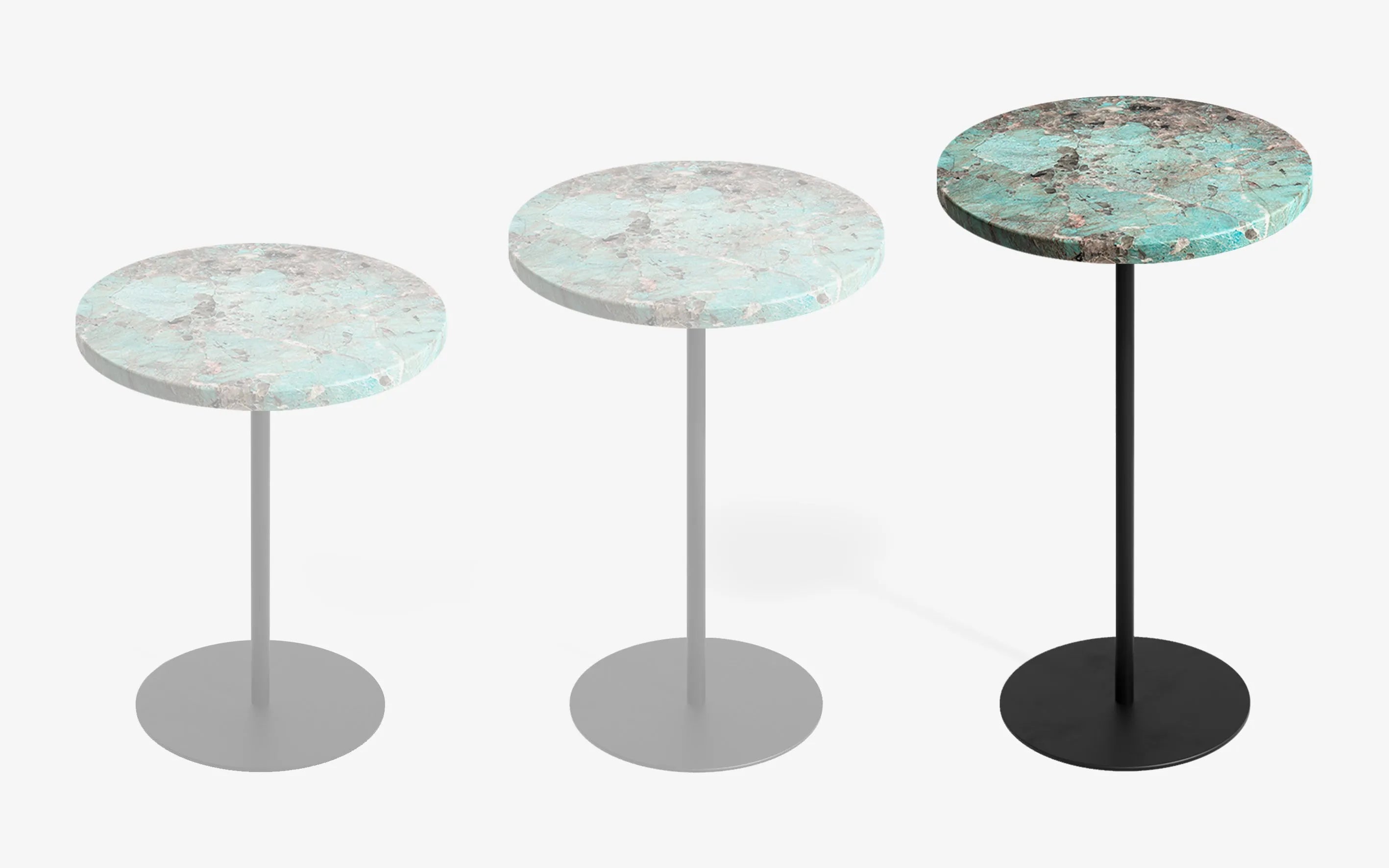 BASIC Yan Sehpa Limited Edition Amazonite Gofrato Siyah 60 cm | lagu