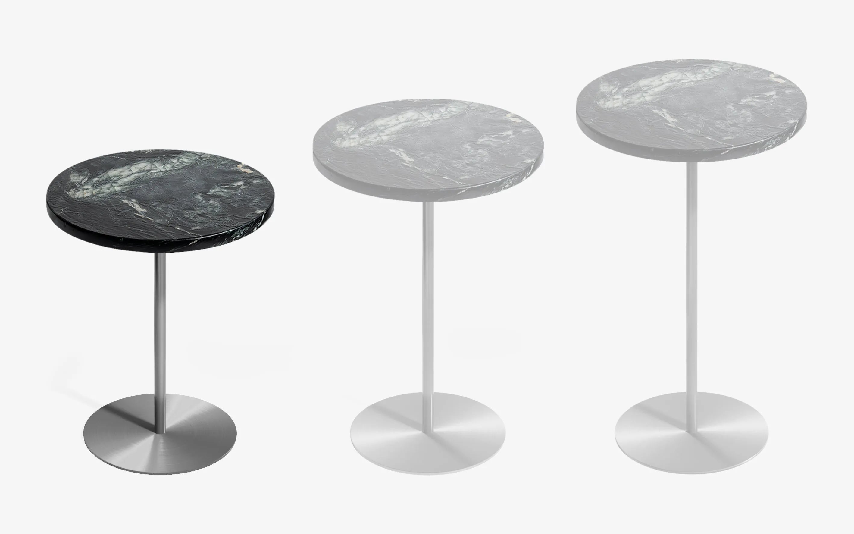 BASIC Yan Sehpa Limited Edition Cipollino Satine Krom 44 cm | lagu