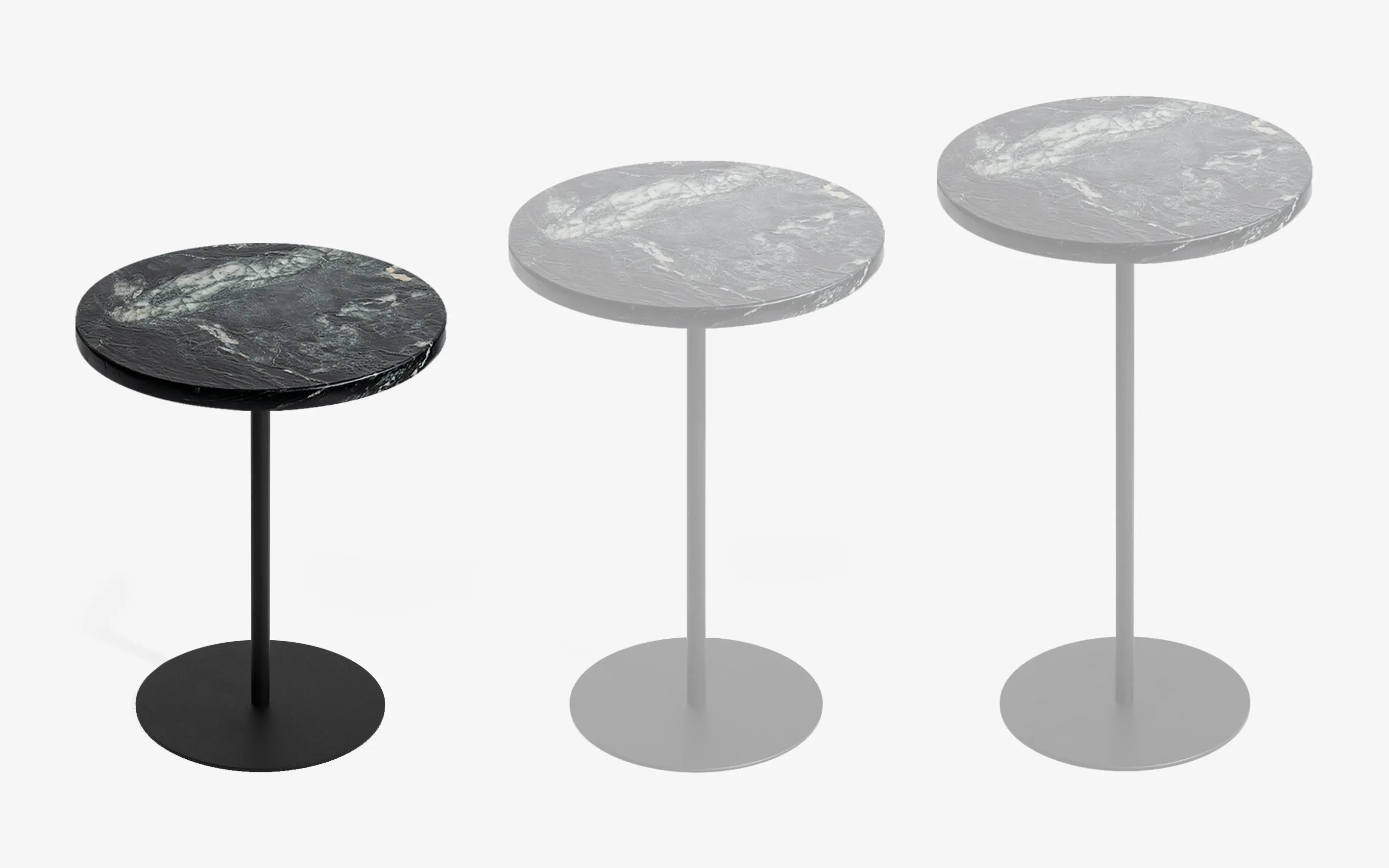 BASIC Yan Sehpa Limited Edition Cipollino Gofrato Siyah 44 cm | lagu