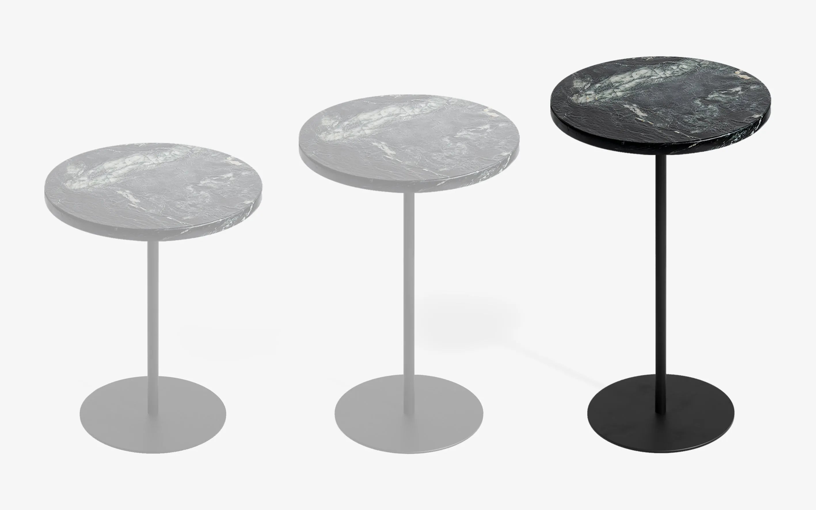 BASIC Yan Sehpa Limited Edition Cipollino Gofrato Siyah 60 cm | lagu