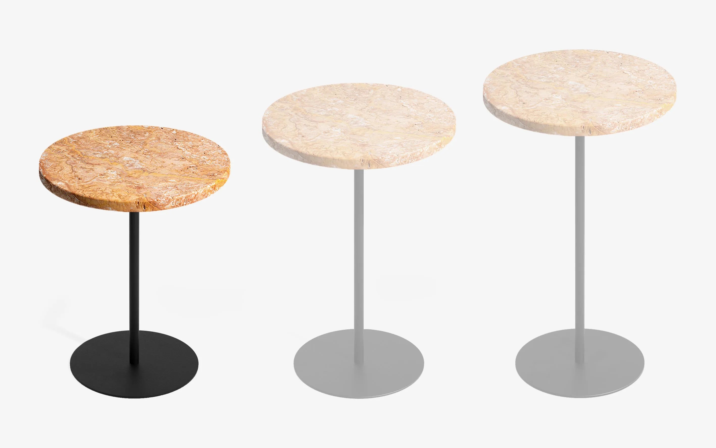 BASIC Yan Sehpa Limited Edition Golden Traverten Gofrato Siyah 44 cm | lagu