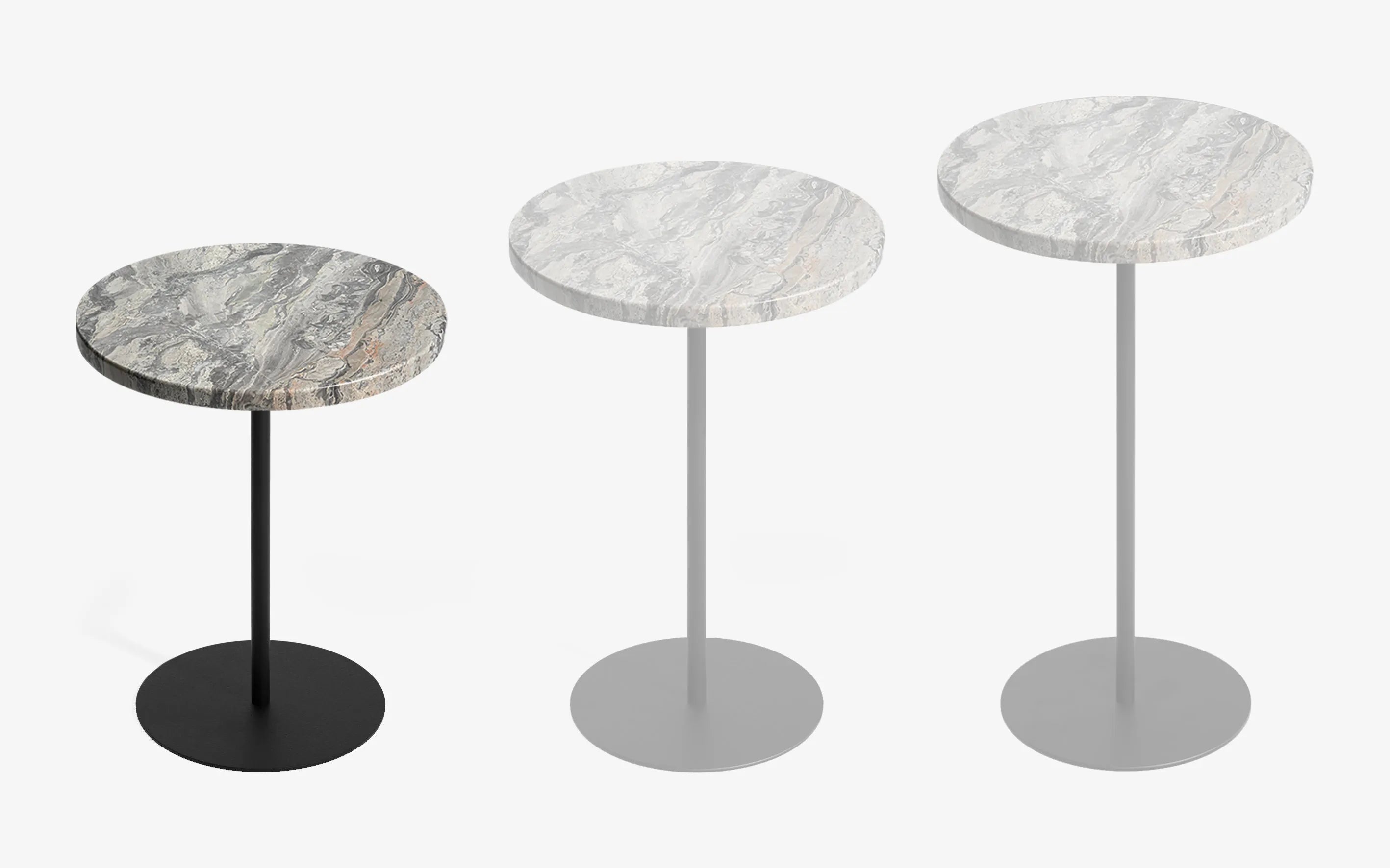 BASIC Yan Sehpa Limited Edition Grigio Orobico Gofrato Siyah 44 cm | lagu