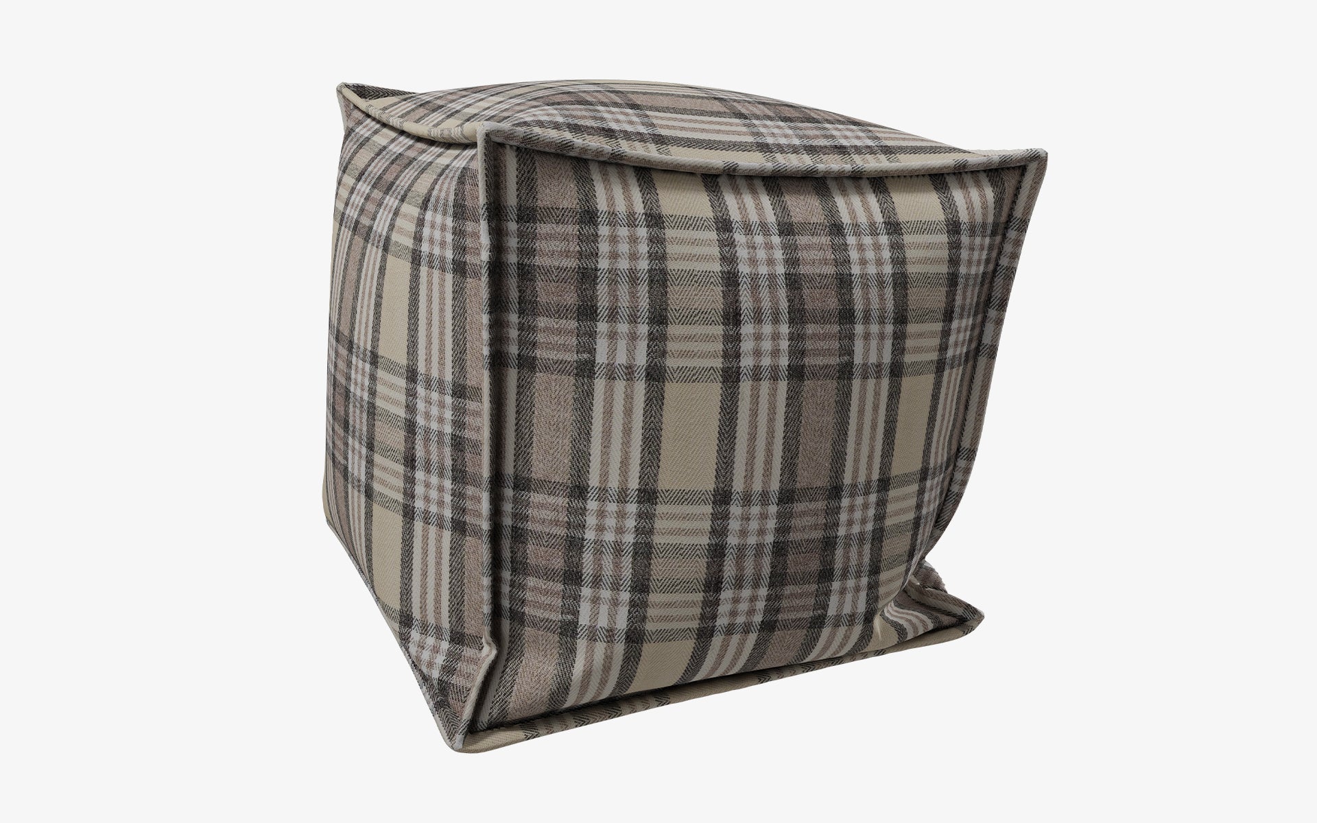 Natur Puff Plaid