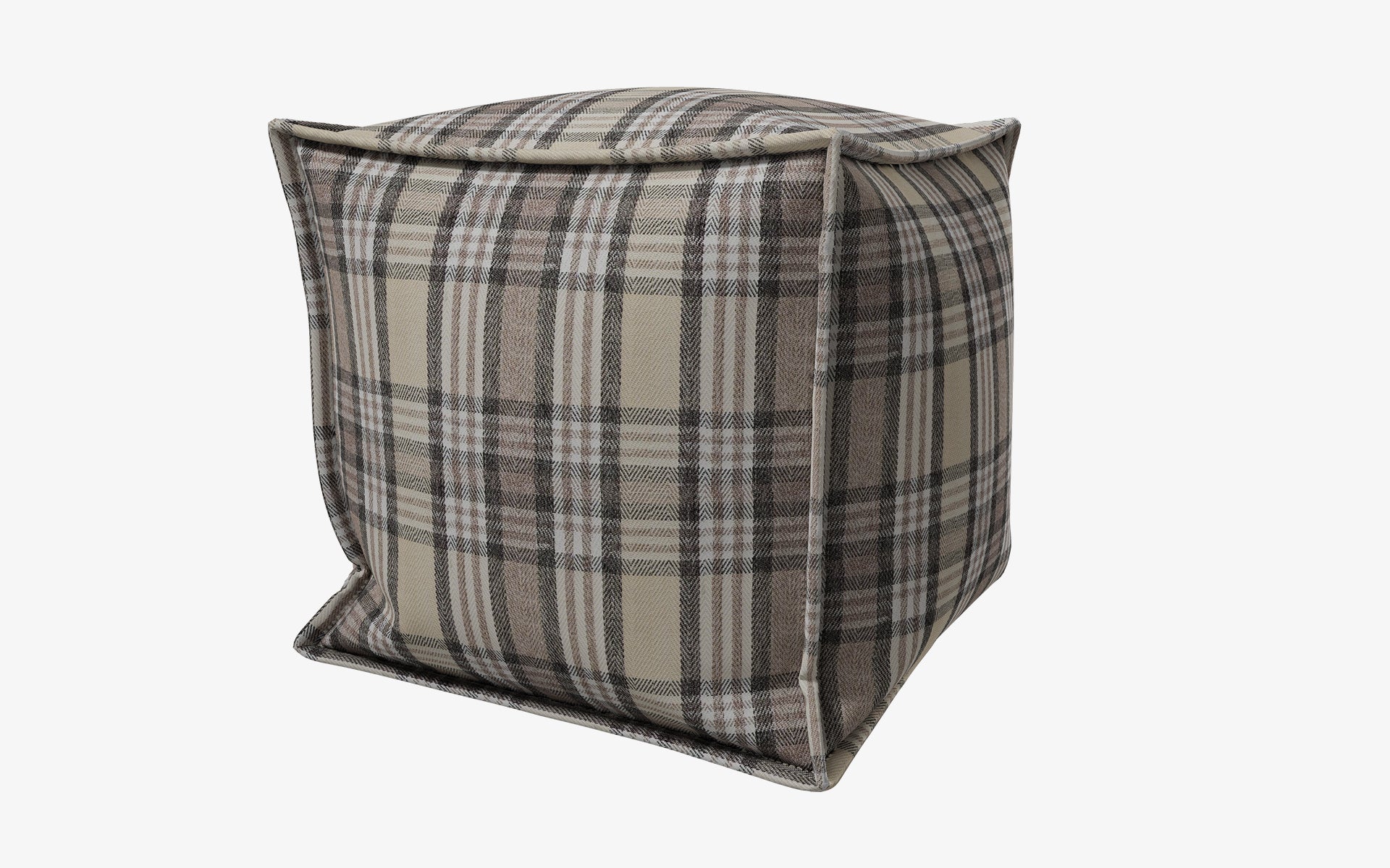 Natur Puff Plaid