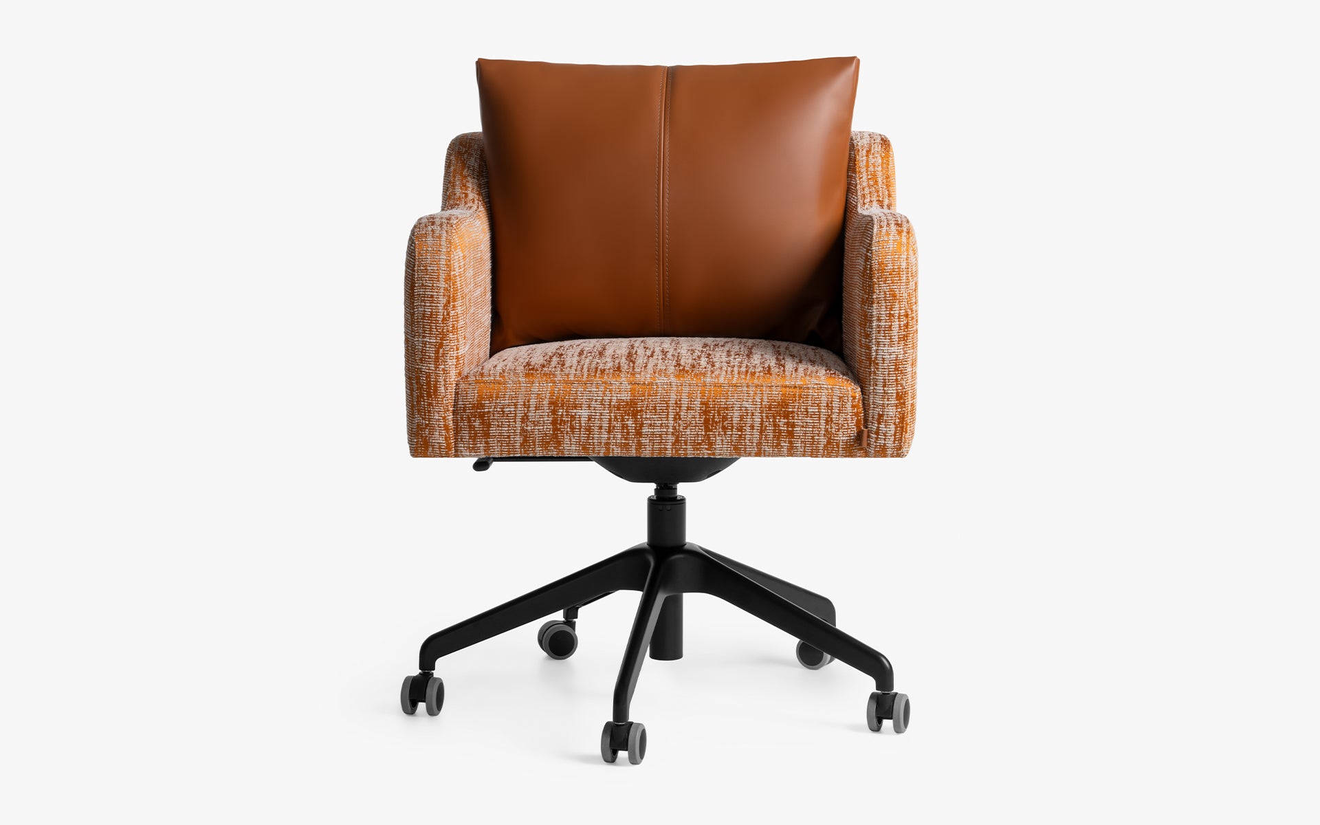 Papillonne Office Chair Orange With Wheels