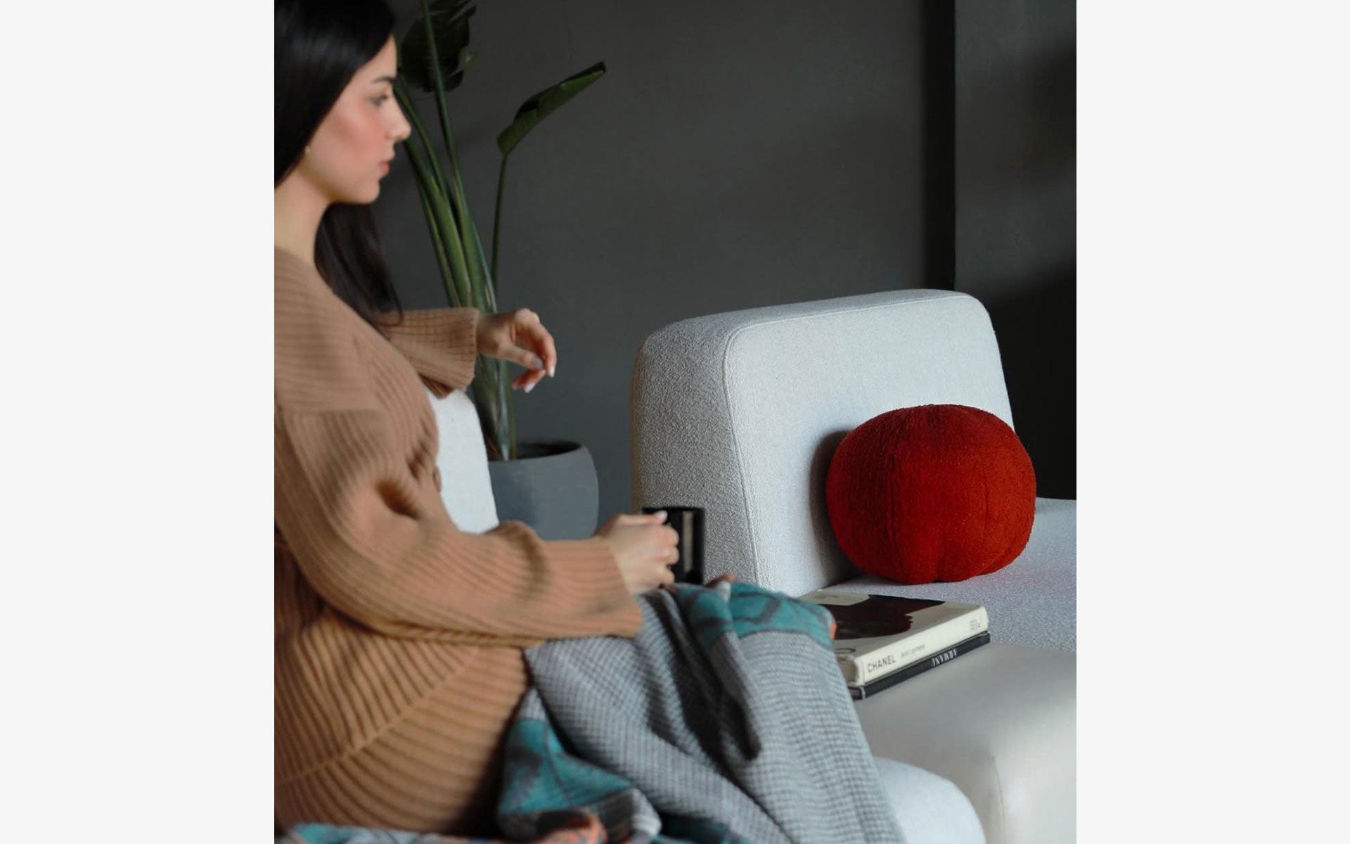 Top Cozy Kırlent Kırmızı