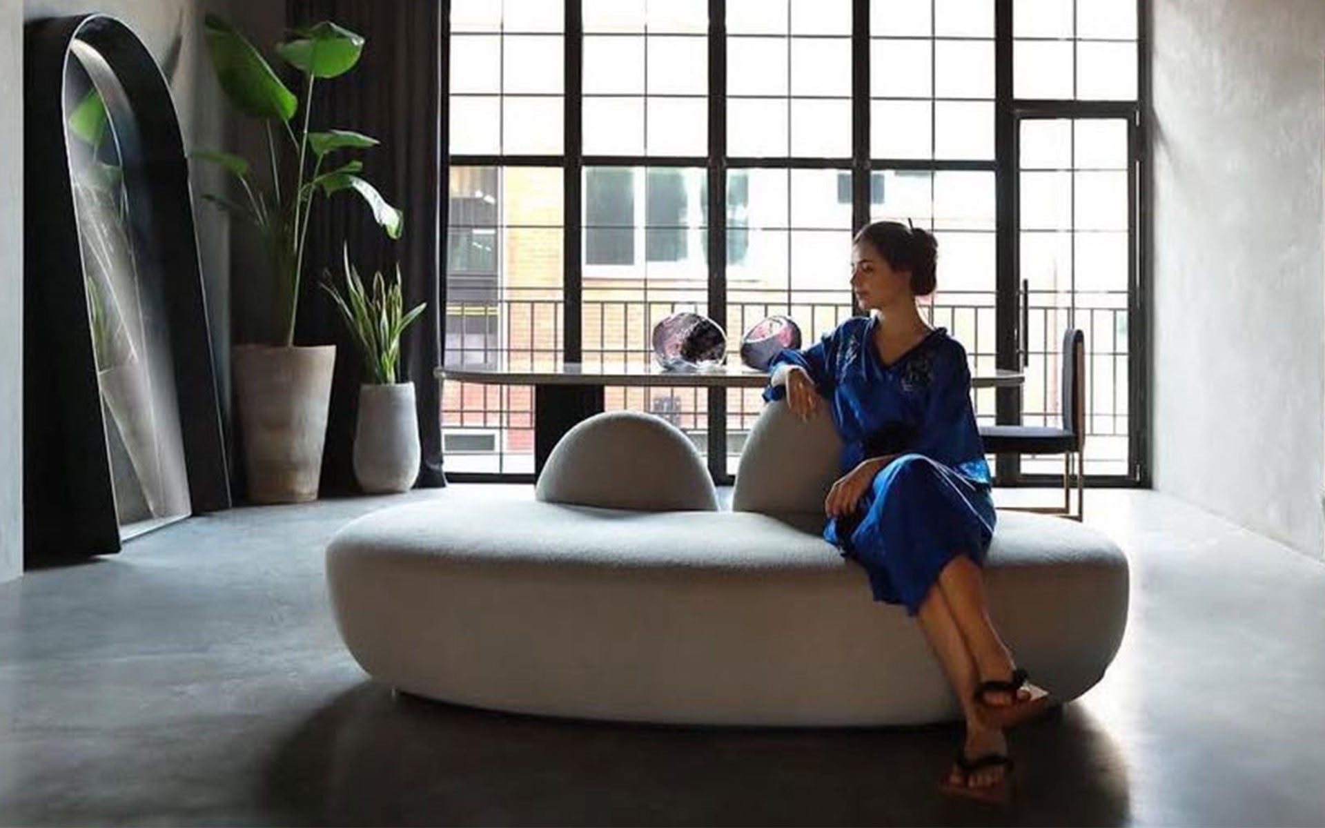 Fuyu Two Seater Sofa White