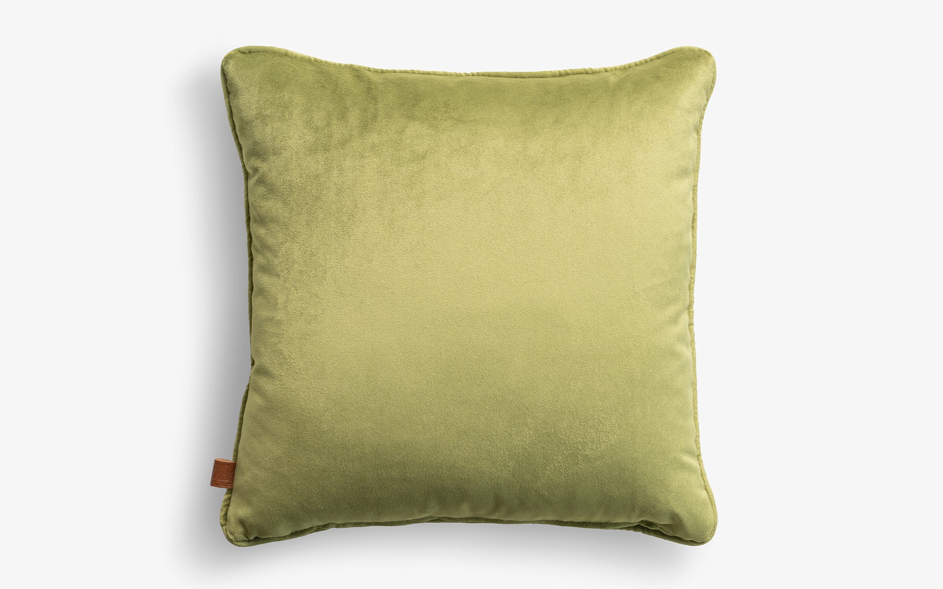 Cream-Green Patterned Ikat Small Pillow