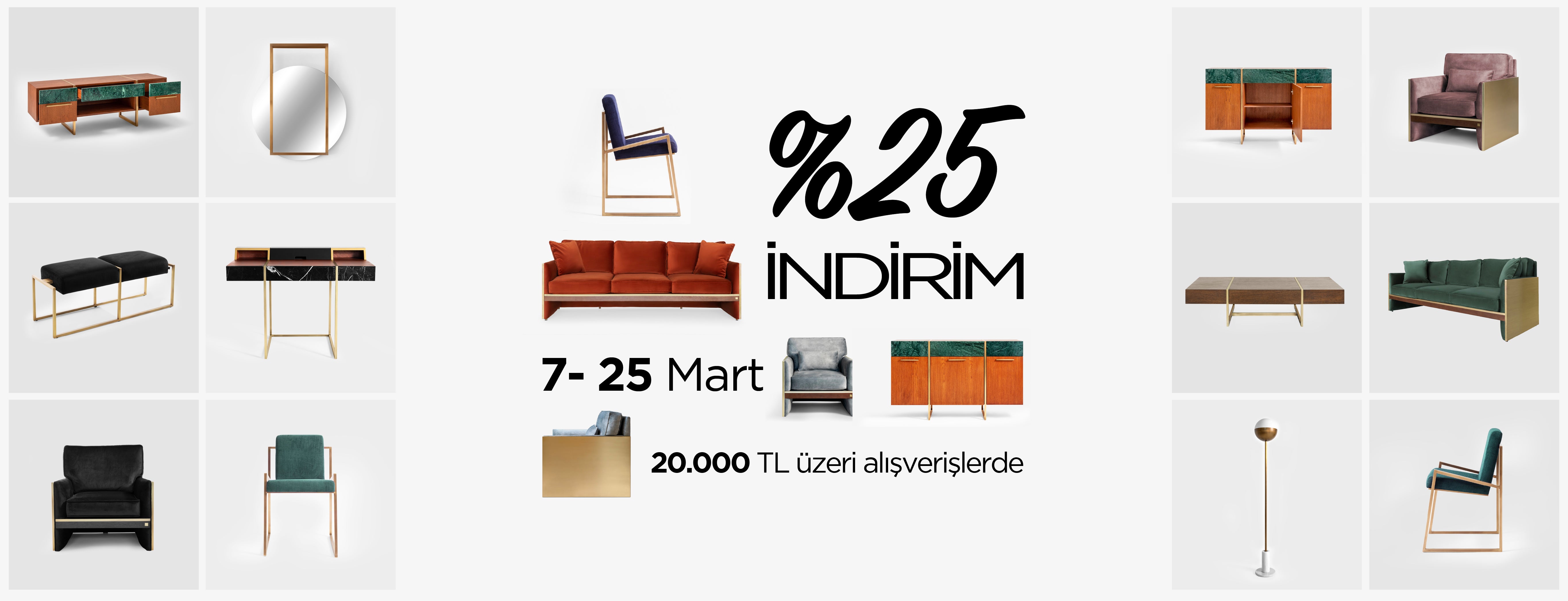 Tum Ürünlerde Geçerli %25 İndirim