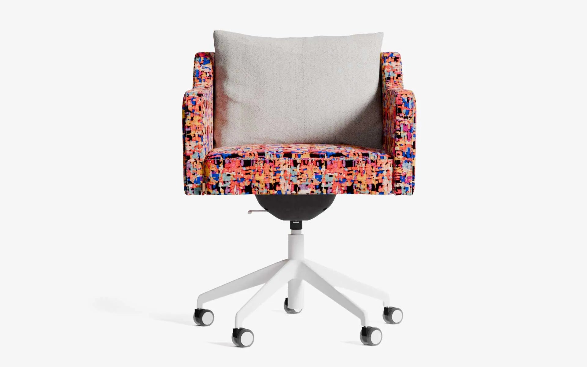 PAPILLONNE Ofis Sandalyesi Tekerlekli Pembe Kenzo Beyaz Bej Buklet | lagu