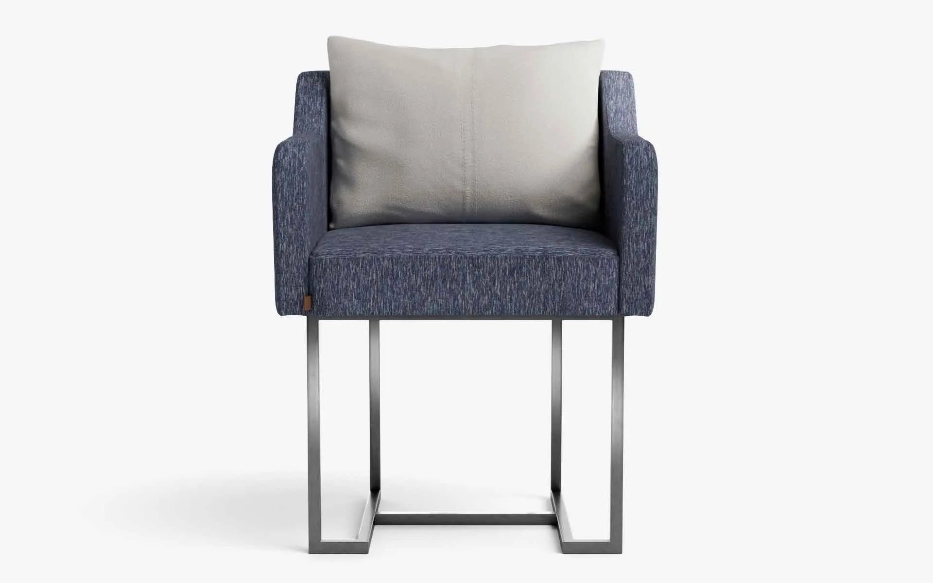 #Kumaş_Mavi Keten Dokulu