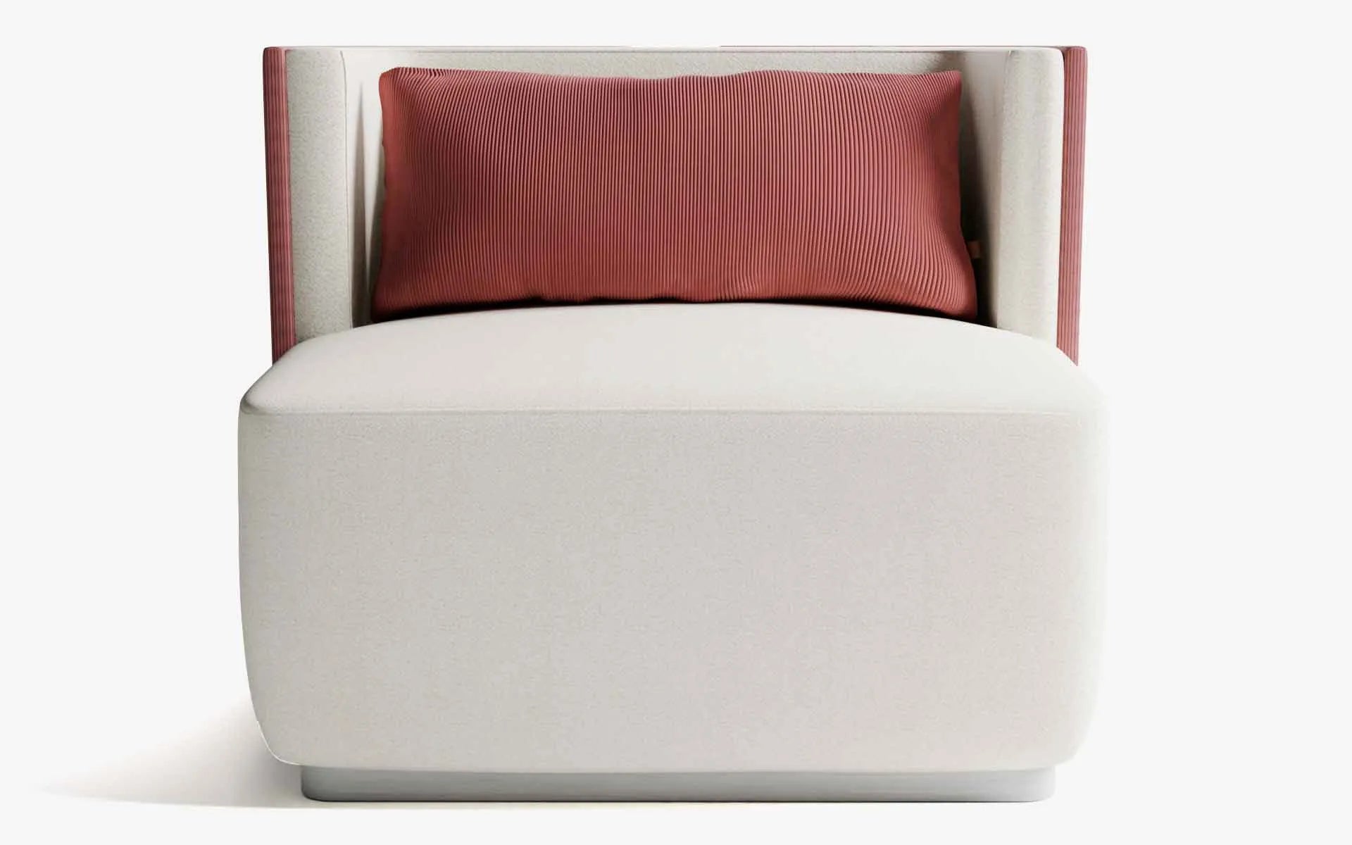 PAPILLONNE Tekli Koltuk / Berjer Bej Buklet Pembe Fitilli Satine Krom | lagu